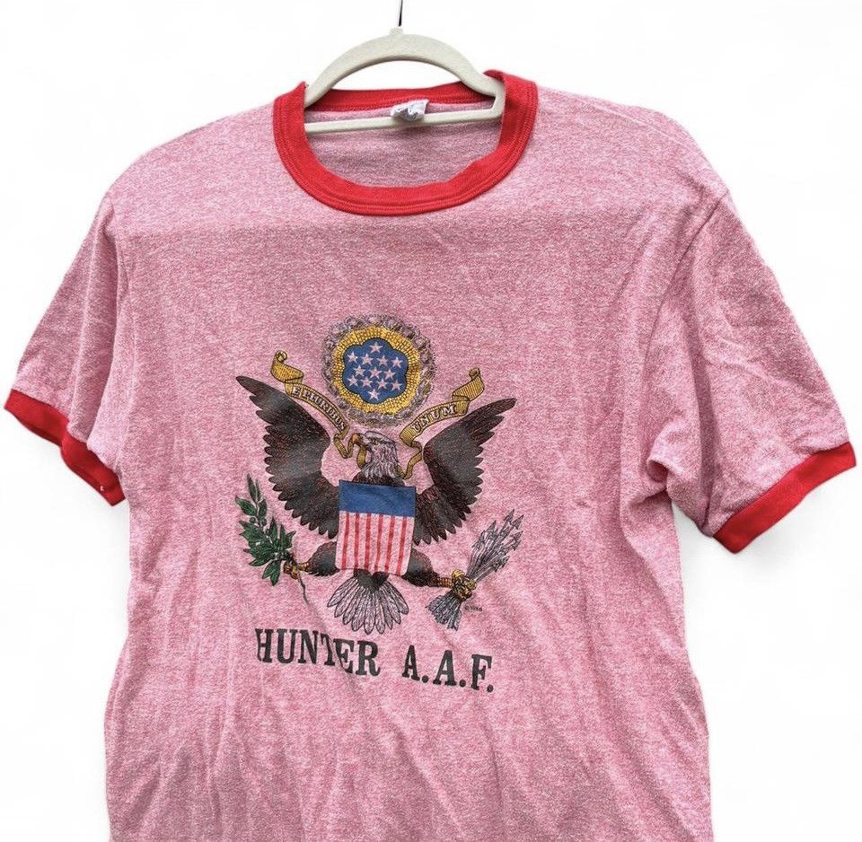 Soffe Vintage Hunter A.A.F. Ringer Shirt Soffe Athletic USA XL Size US XL / EU 56 / 4 - 3 Thumbnail
