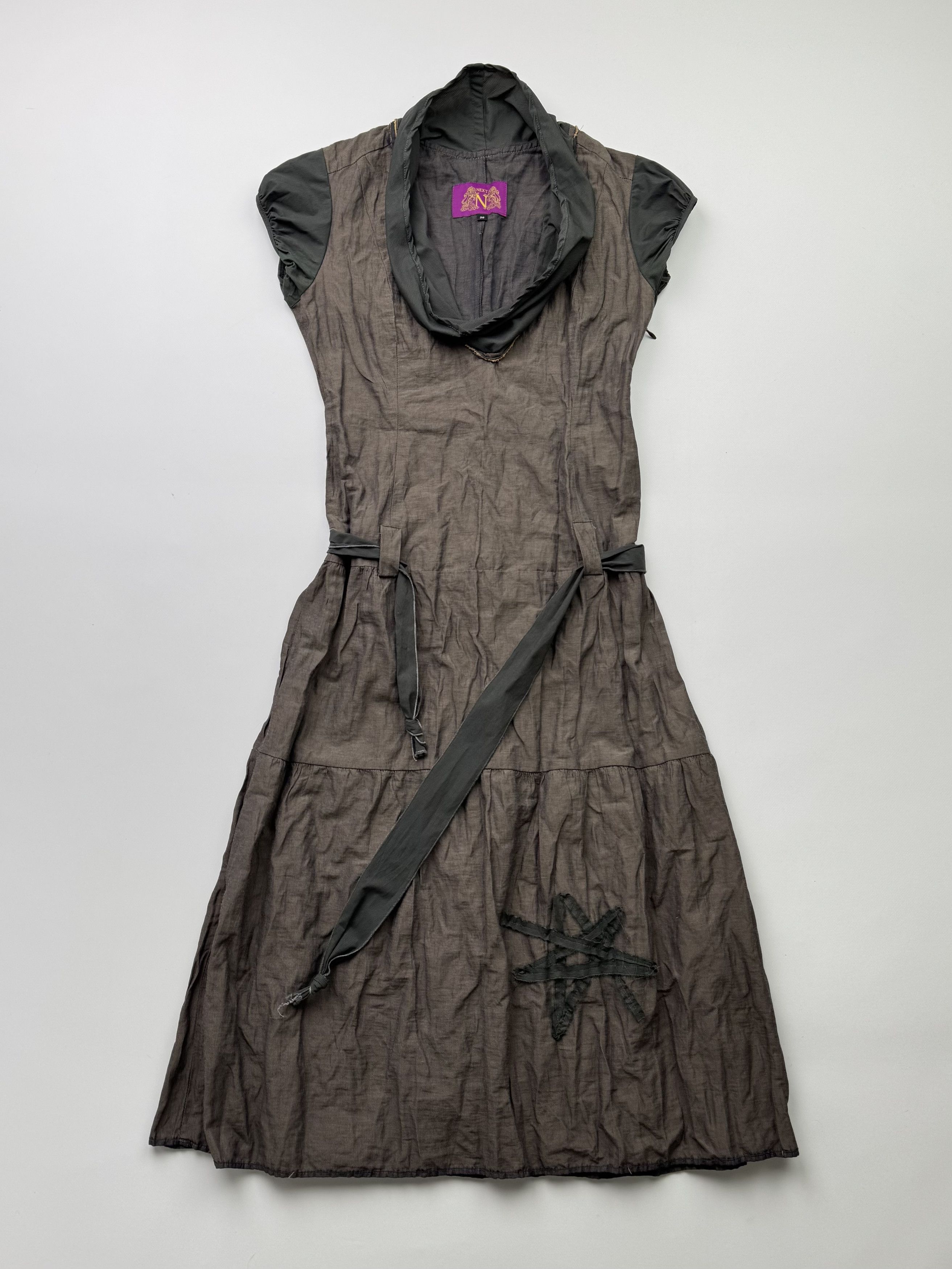 Japanese Brand Glamour Y2K Maxi Dress With Belt B223(V285)E2 Size S / US 4 / IT 40 - 1 Thumbnail
