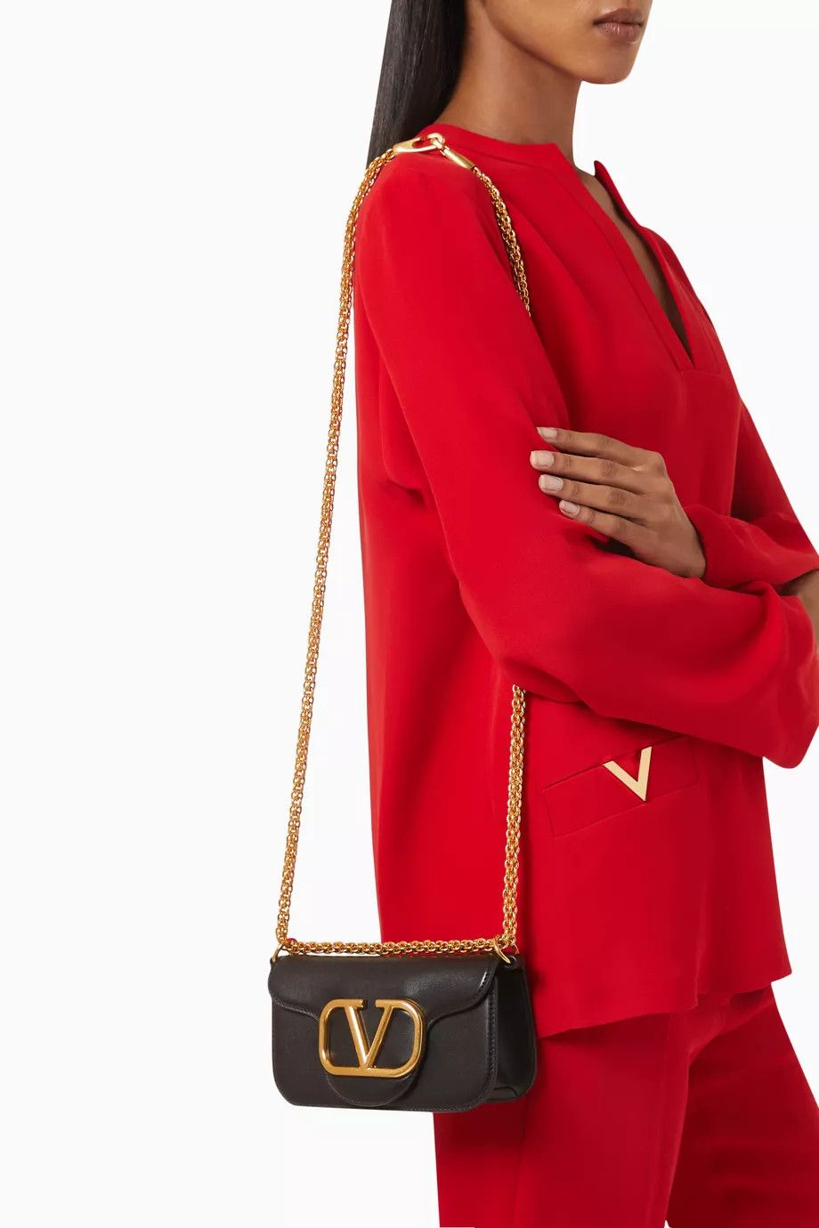 Valentino o1s22i1n0924 Size: OS / Locò Shoulder Bag in Black Size ONE SIZE - 2 Thumbnail