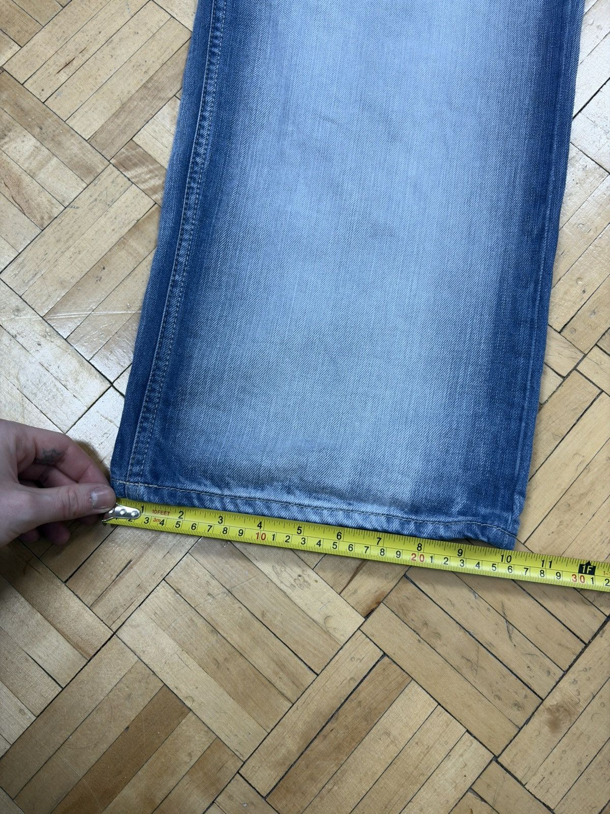 Pelle Pelle Pelle Pelle Baggy Rap Jeans Hiphop Washed Fade 42W Fits 40 Size US 40 / EU 56 - 10 Thumbnail
