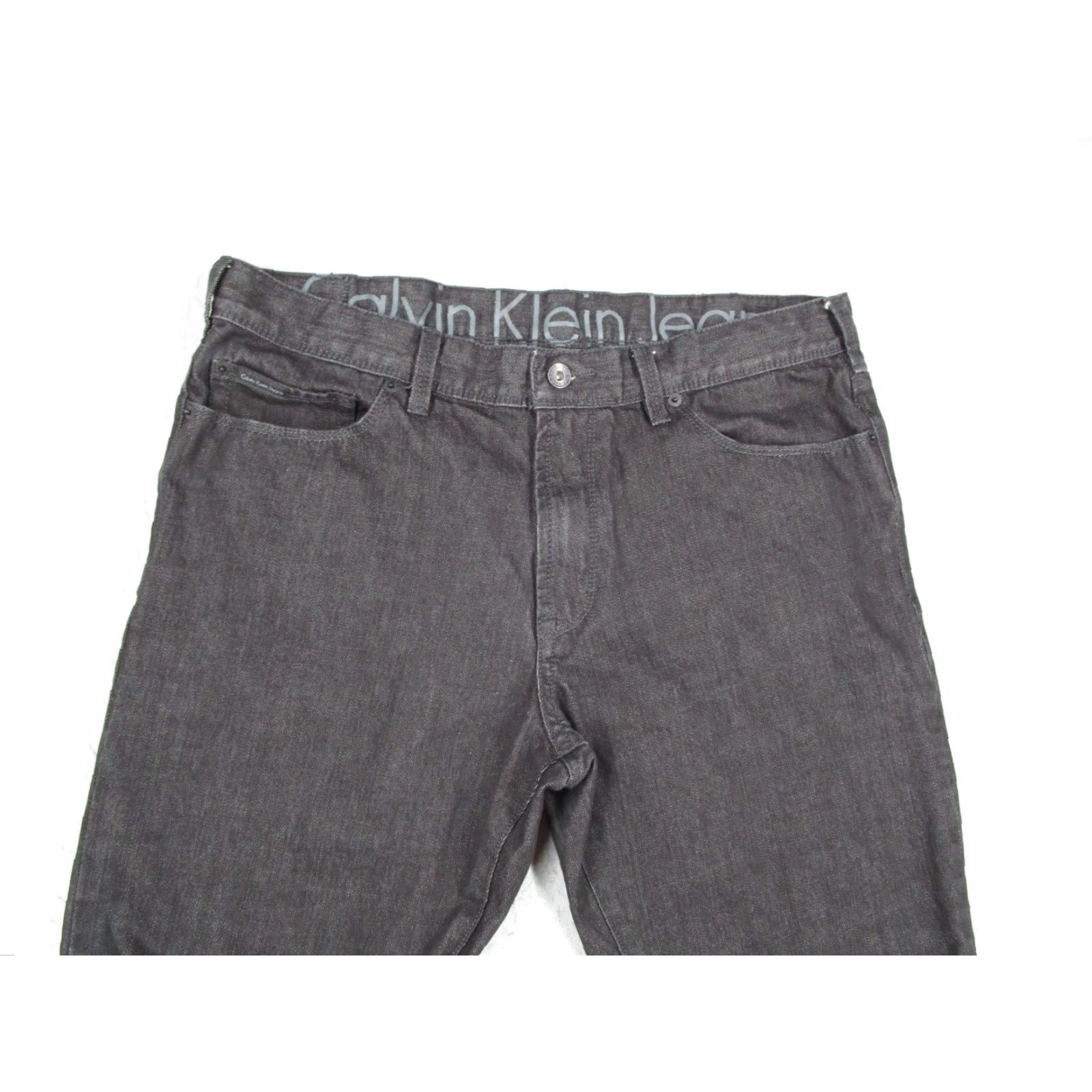 Calvin Klein Calvin Klein Jeans Mens 36 Black Skinny Straight Denim Y2K MB99A77 33x32 Size US 36 / EU 52 - 2 Thumbnail
