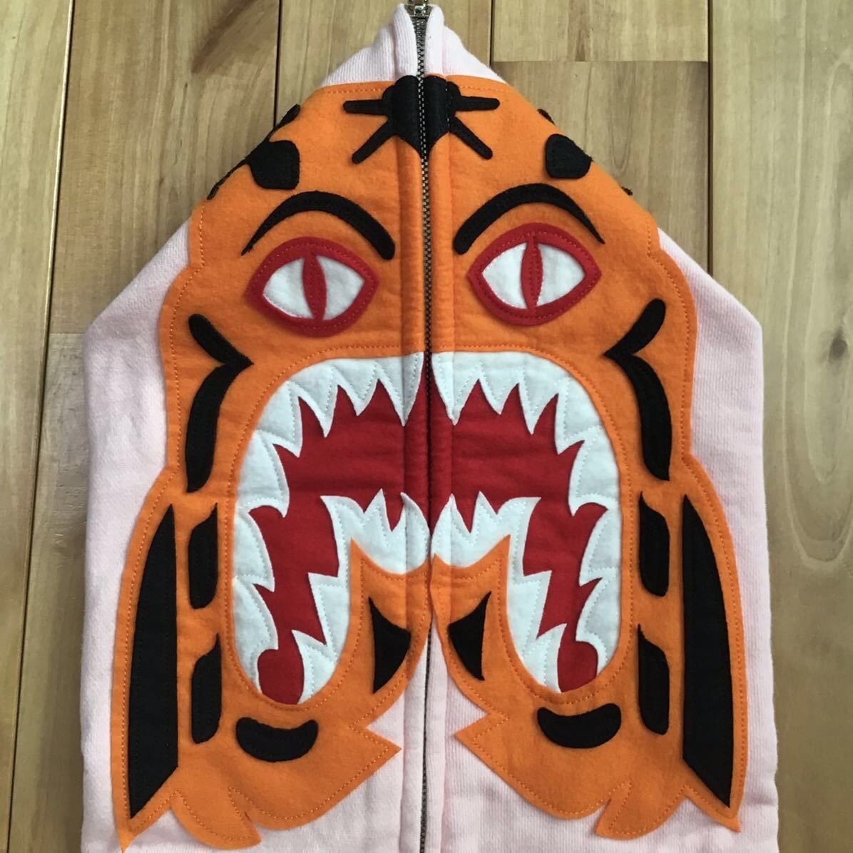 Bape × Nigo 🔥Vintage🔥 BAPE Frankentag Tiger full zip hoodie pink APE Size US XL / EU 56 / 4 - 3 Thumbnail