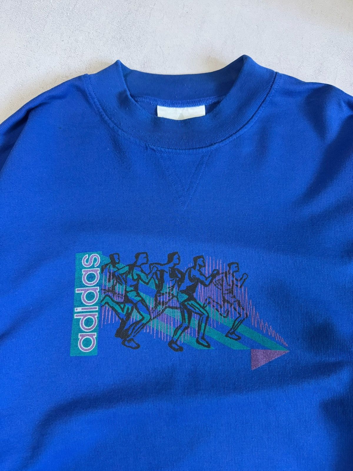 Adidas Vintage Adidas Olympic Marathon Sweatshirt Big Logo XL 90s Size US XL / EU 56 / 4 - 4 Thumbnail