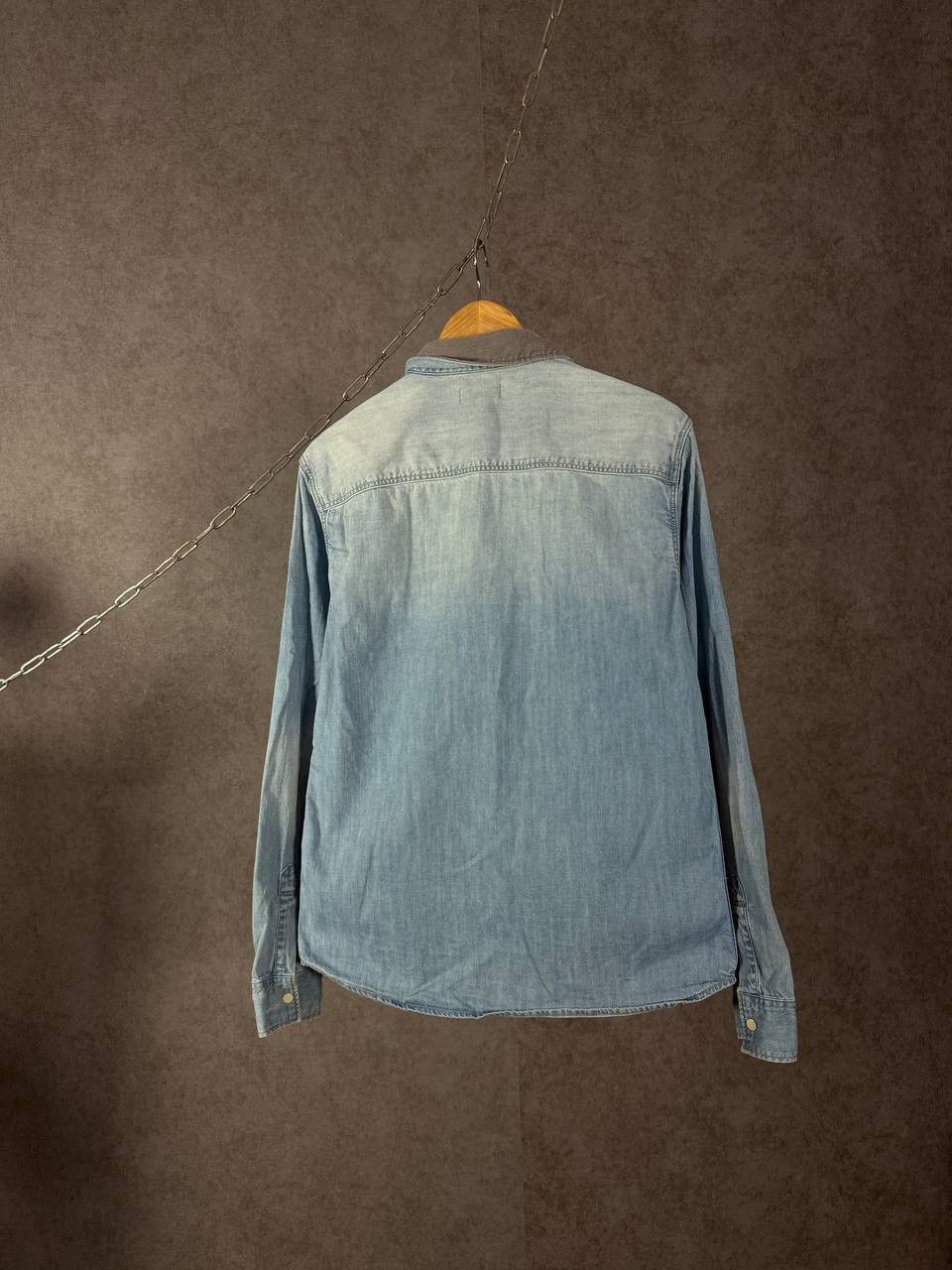 Allsaints Allsaints designer distressed denim shirt Size US S / EU 44-46 / 1 - 9 Thumbnail