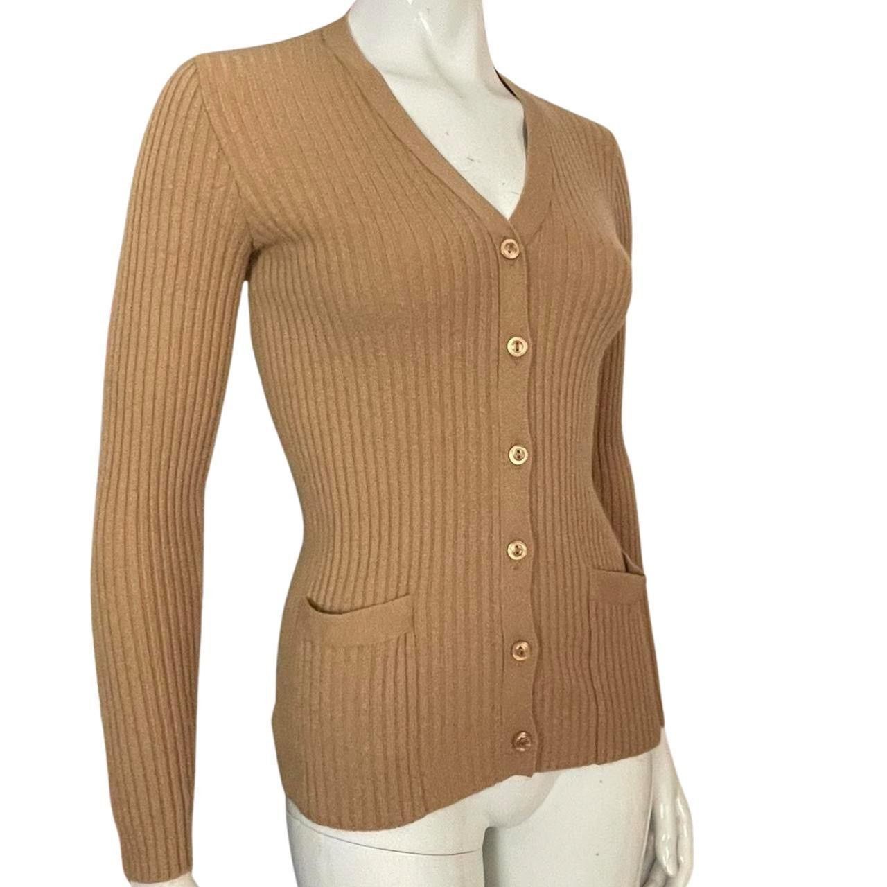 image of Braemar Scotland Cashmere Cardigan 1960S Vintage in Beige, Women's (Size XS)