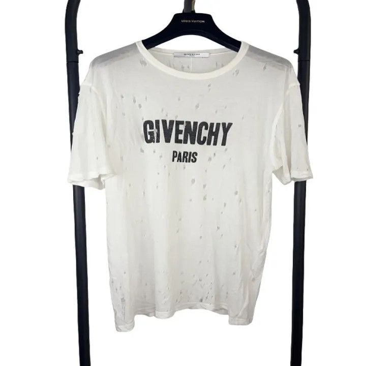 Givenchy Givenchy Distressed Print Casual Short Sleeve T-Shirt Size US XS / EU 42 / 0 - 1 Thumbnail