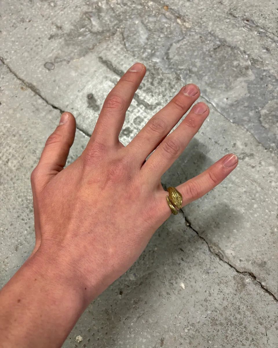 Roberto Cavalli × Vintage 2000s Roberto Cavalli Snake Cobra Ring Size ONE SIZE - 2 Thumbnail
