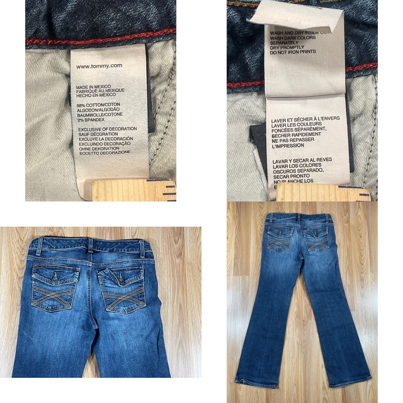Tommy Hilfiger Tommy Hilfiger Freedom Boot Cut Stretch Blue Denim Jeans Women’s Size 6S Short Size 28" / US 6 / IT 42 - 8 Thumbnail