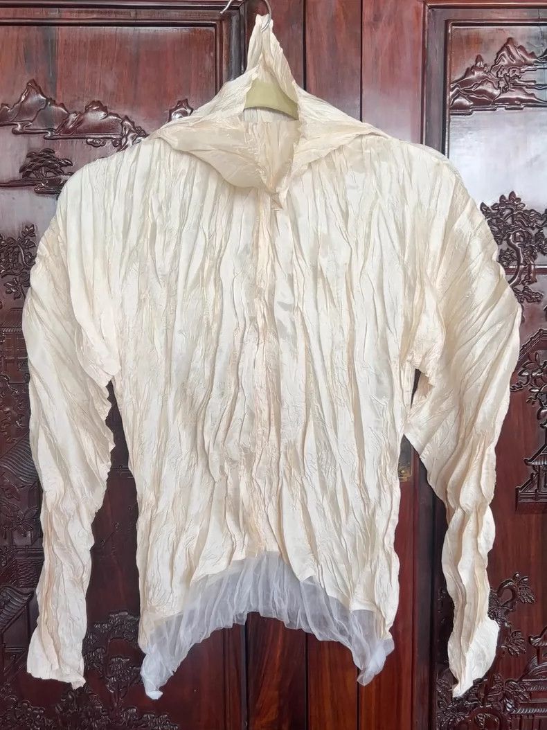 Issey Miyake Issey Miyake Pleated Paneled Top - dmc Size US M / EU 48-50 / 2 - 1 Thumbnail