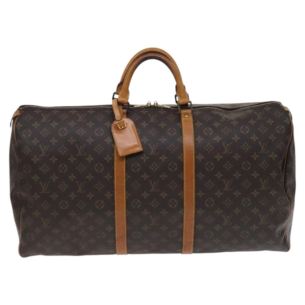 Louis Vuitton Keepall 60 Brown Canvas Travel Bag (Pre-Owned) Size ONE SIZE - 1 Thumbnail