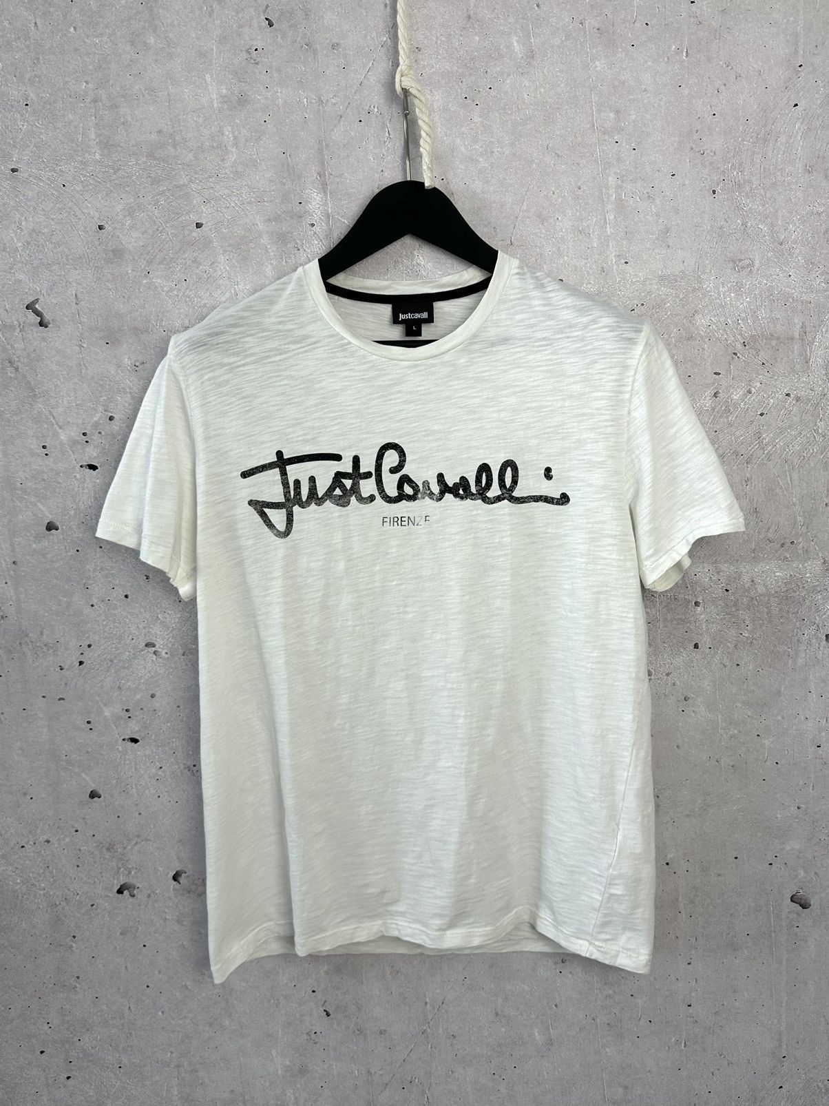 Just Cavalli Just Cavalli Structured Cotton Short Sleeve T-shirt Size US L / EU 52-54 / 3 - 1 Thumbnail