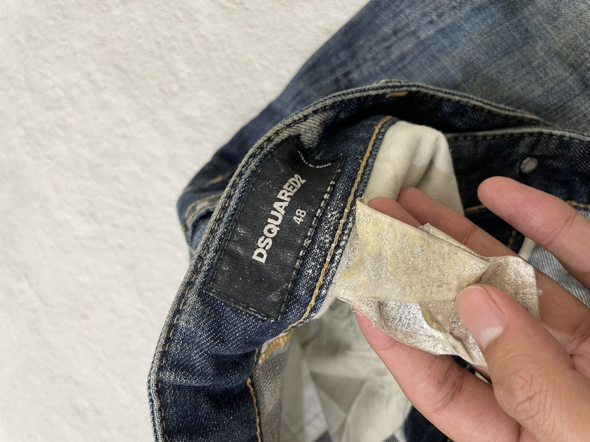 Japanese Brand 2000s Dsquared Mudwash Denim Ripped Jeans Distressed Y2K If6 Size US 34 / EU 50 - 7 Thumbnail