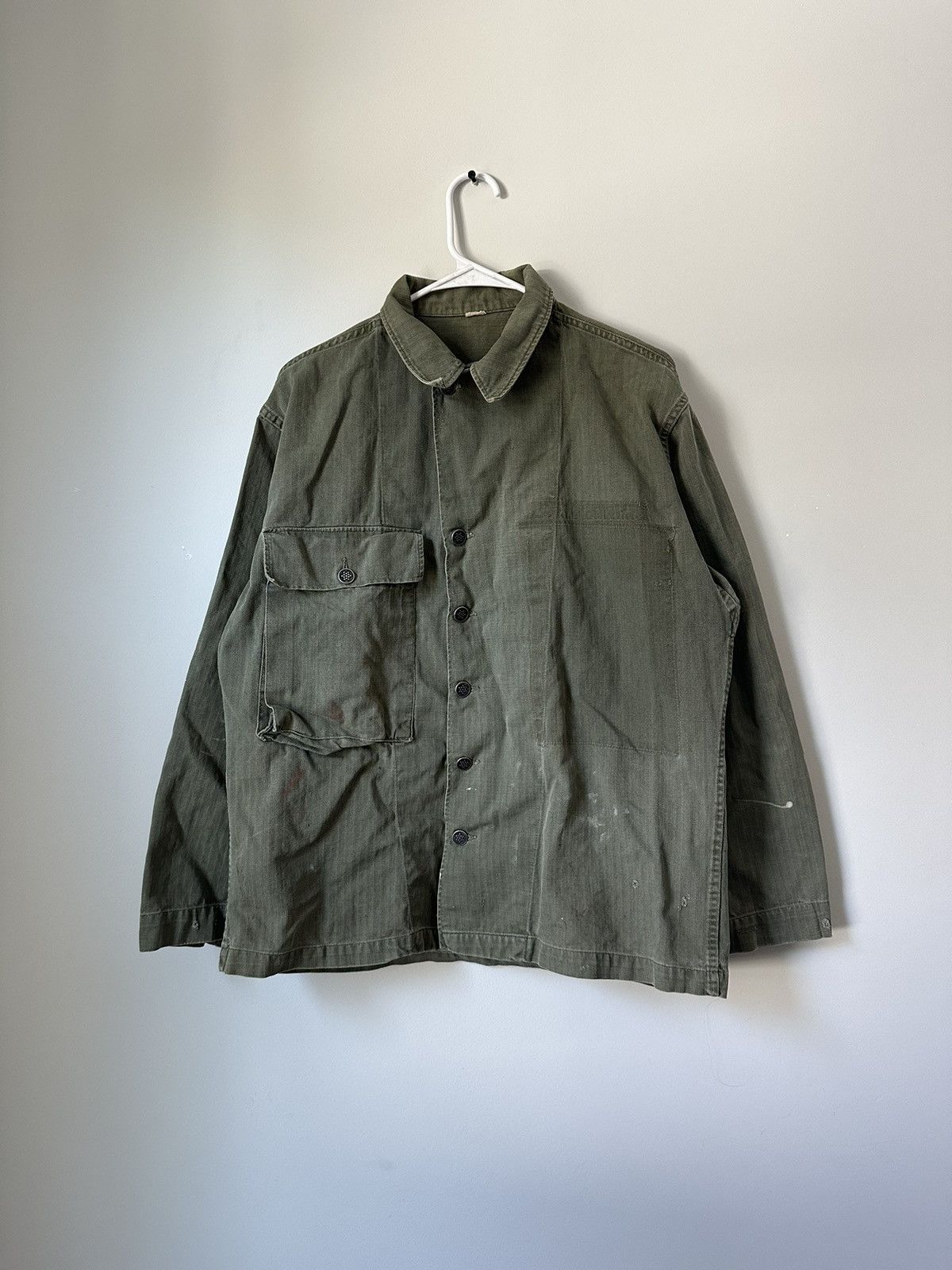 Vintage 1940s US Military WWII HBT Jacket | Grailed