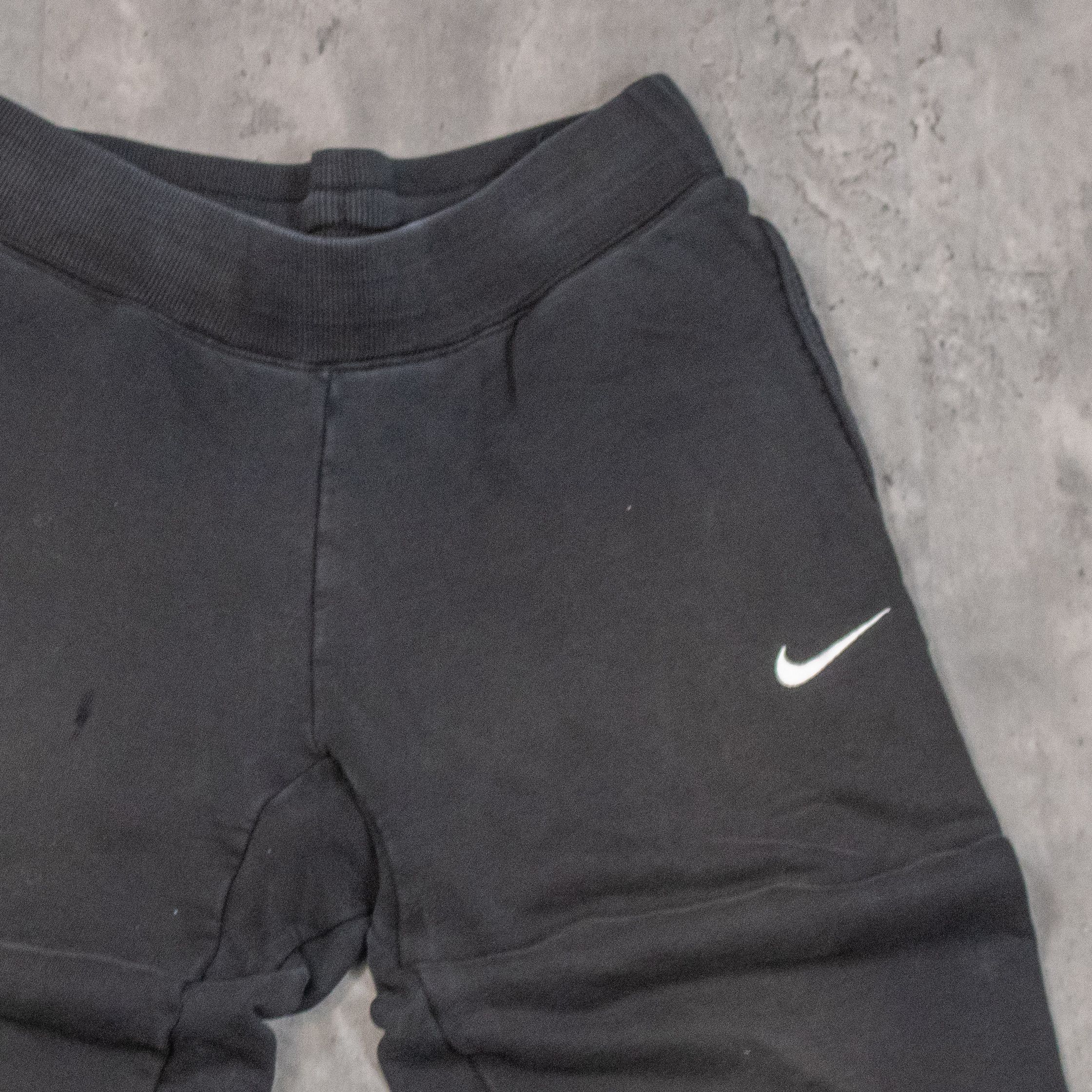 Nike Y2K 00's Nike Black Fleece Baggy Black Cuff Sweat Pant's Size US 30 / EU 46 - 8 Thumbnail