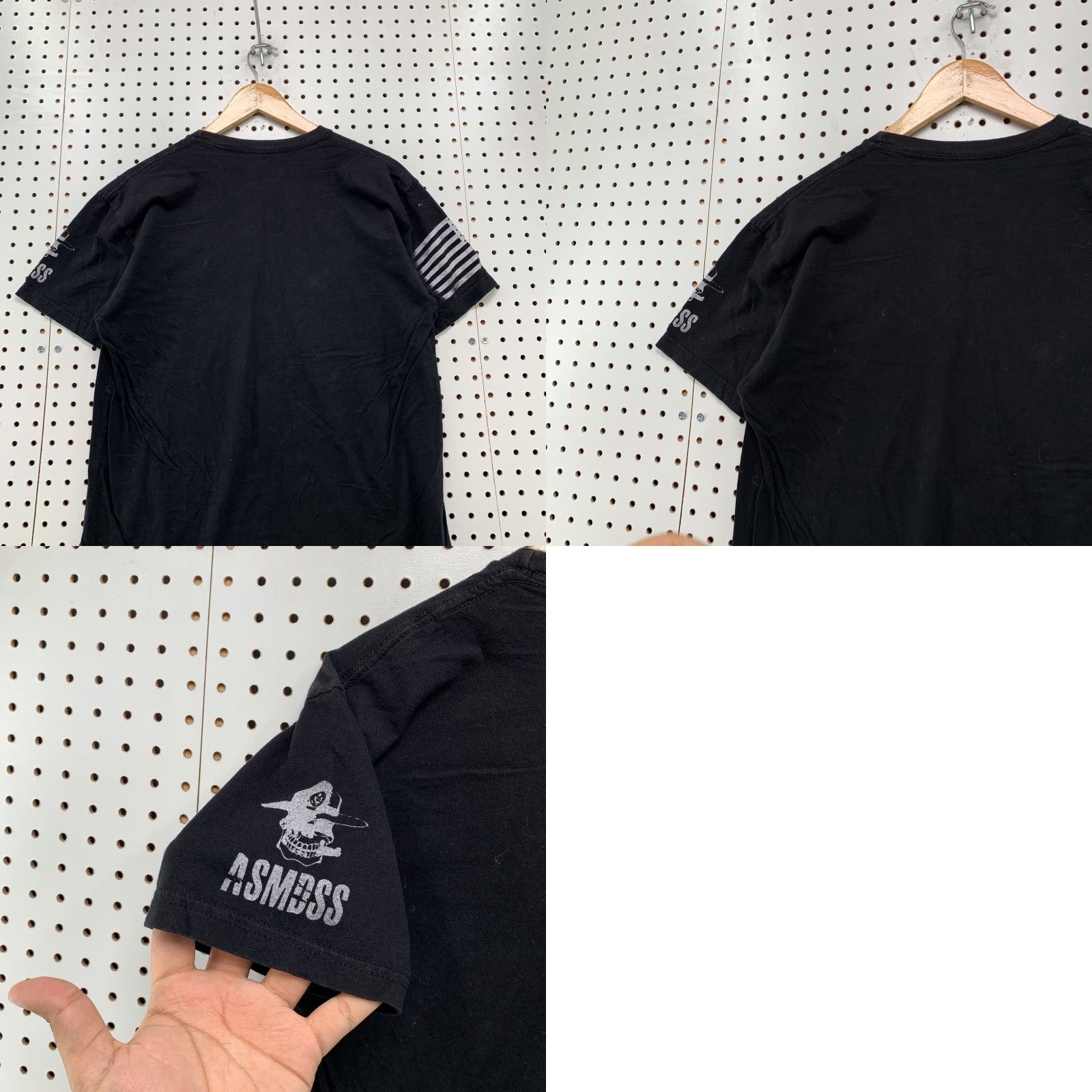 Vintage VINTAGE Grunt Style T-Shirt Mens Medium Short Sleeve Black Graphic Print 90s Memorial Day Men's Size US M / EU 48-50 / 2 - 8 Thumbnail