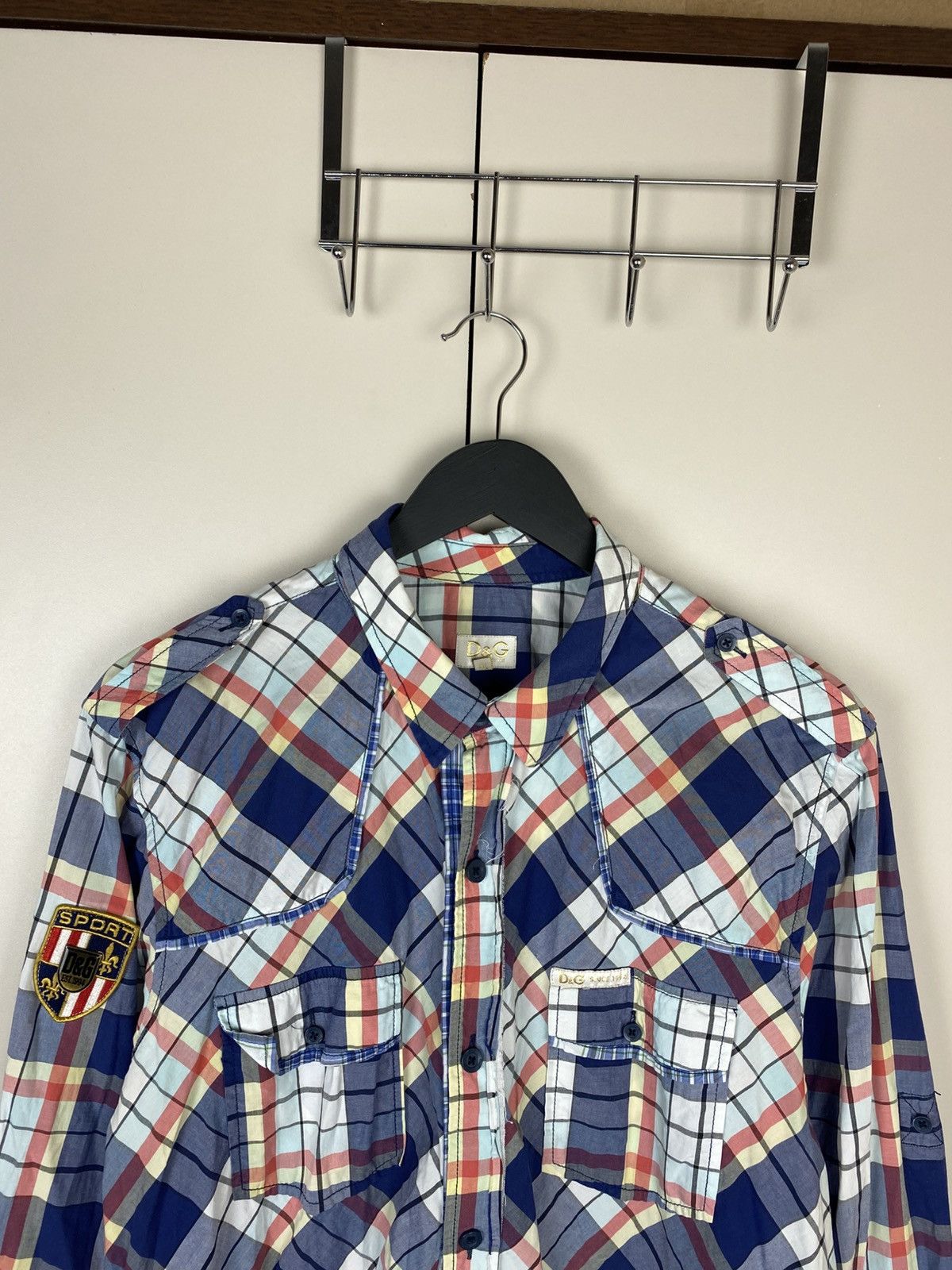Dolce & Gabbana Vintage Dolce Gabbana Plaid Shirts Y2K Opium Luxury Style Size US XXL / EU 58 / 5 - 2 Thumbnail