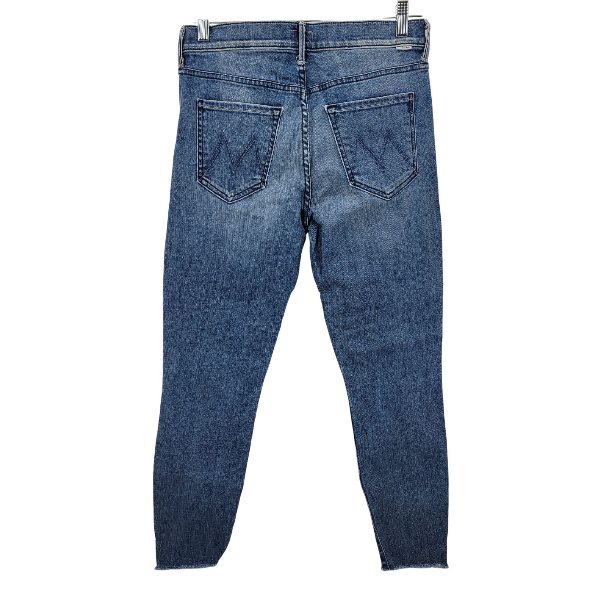 MOTHER Mother The Stunner Ankle Step Fray Jeans Medium Wash Size 29 Size 29" - 8 Thumbnail