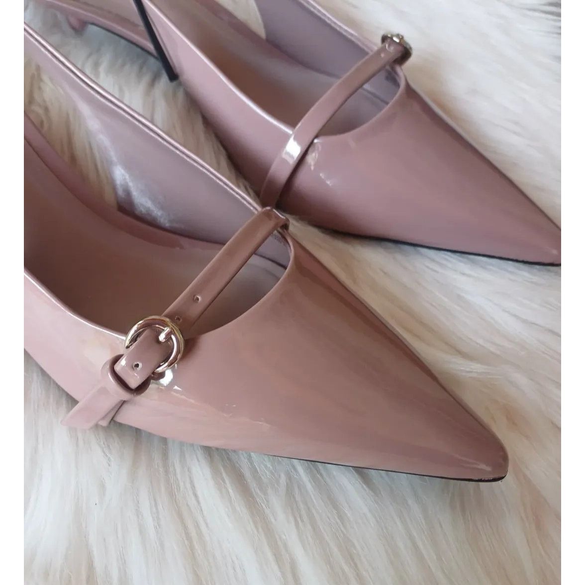 Zara ZARA Pointed Toe Kitten Heels NWT Size US 10 / IT 40 - 5 Thumbnail