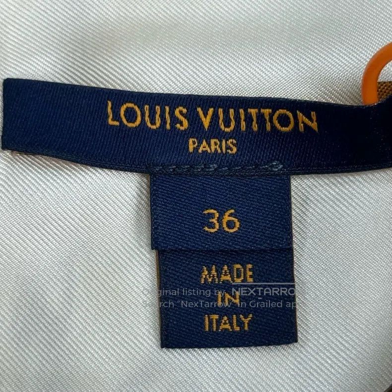 Louis Vuitton Louis Vuitton White cord pattern mulberry silk shirt Size XS / US 0-2 / IT 36-38 - 5 Thumbnail