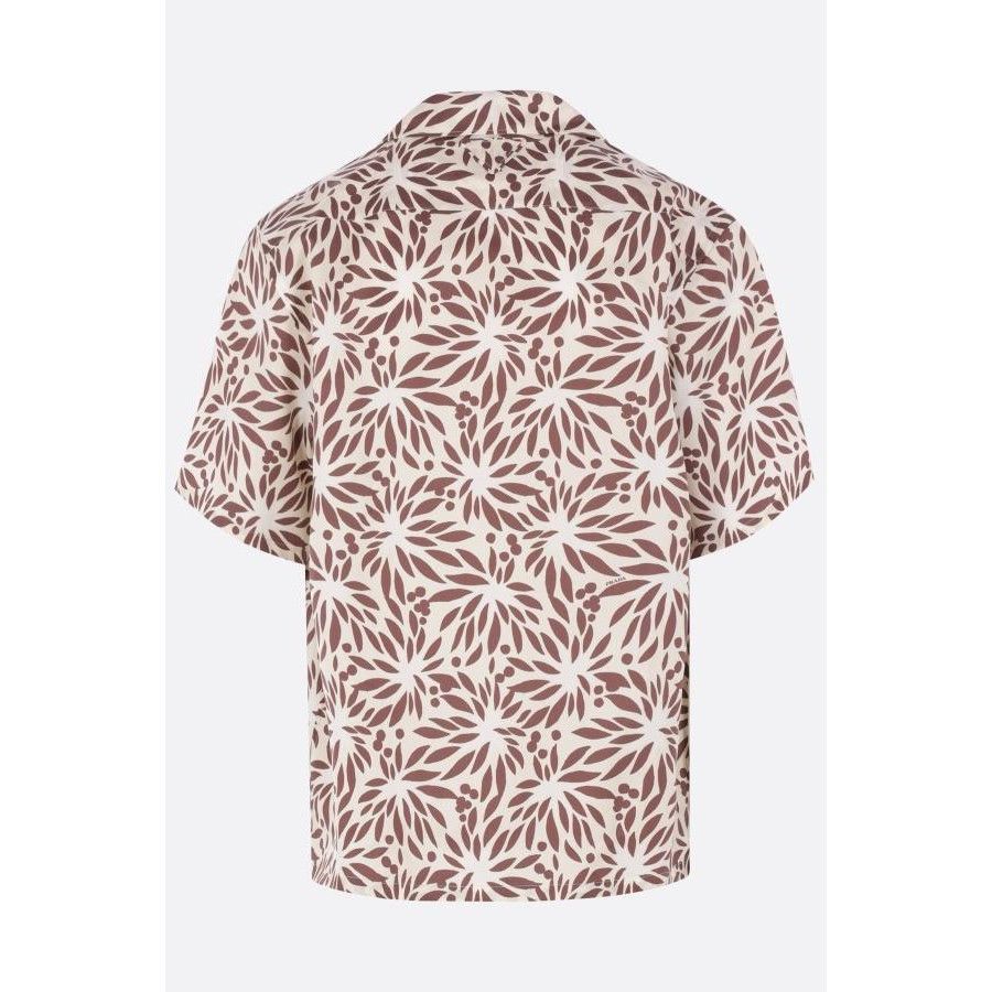 Prada PRADA Bowling White Cotton Silk Shirt New & Authentic (Men's Size US M / EU 48-50 / 2 - 2 Thumbnail