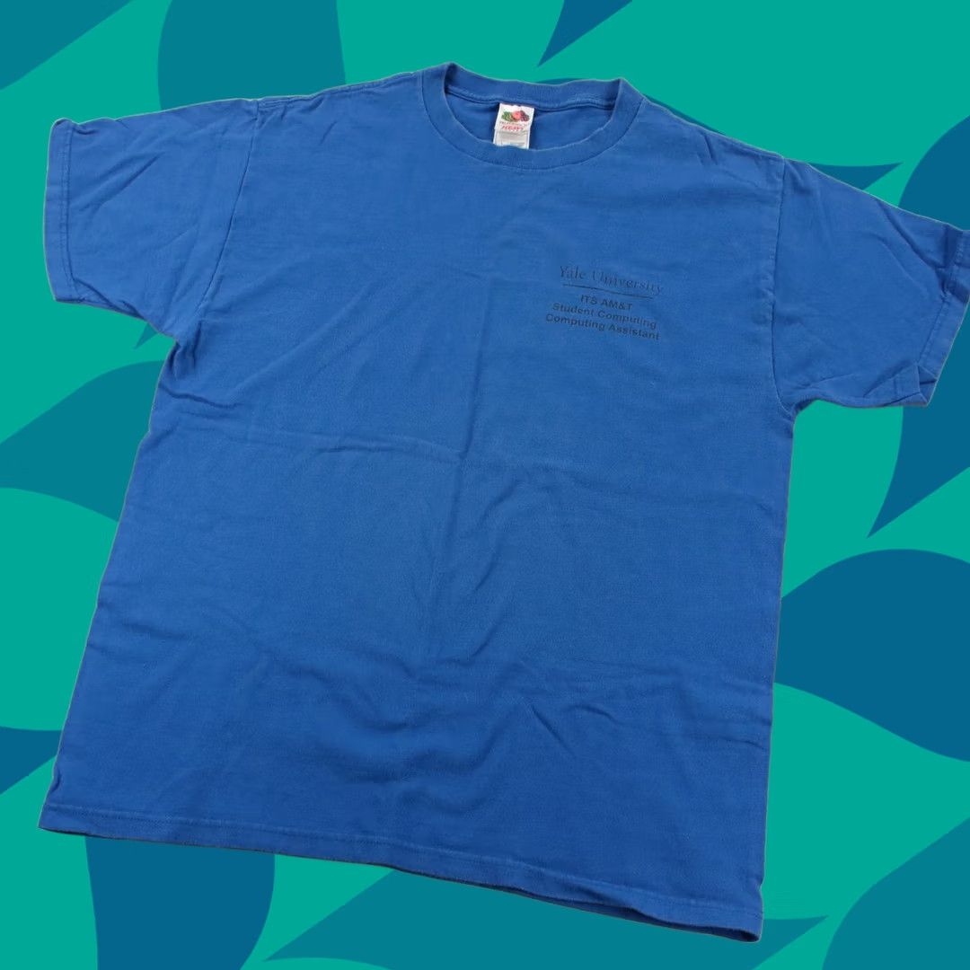 Fruit Of The Loom vtg Yale University Student Computer Services IT Services t-shirt LARGE y2k Size US L / EU 52-54 / 3 - 1 Thumbnail