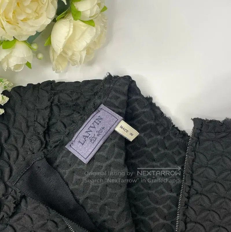 Lanvin Lanvin Black Cotton Dress for Women . Size XS / US 0-2 / IT 36-38 - 3 Thumbnail