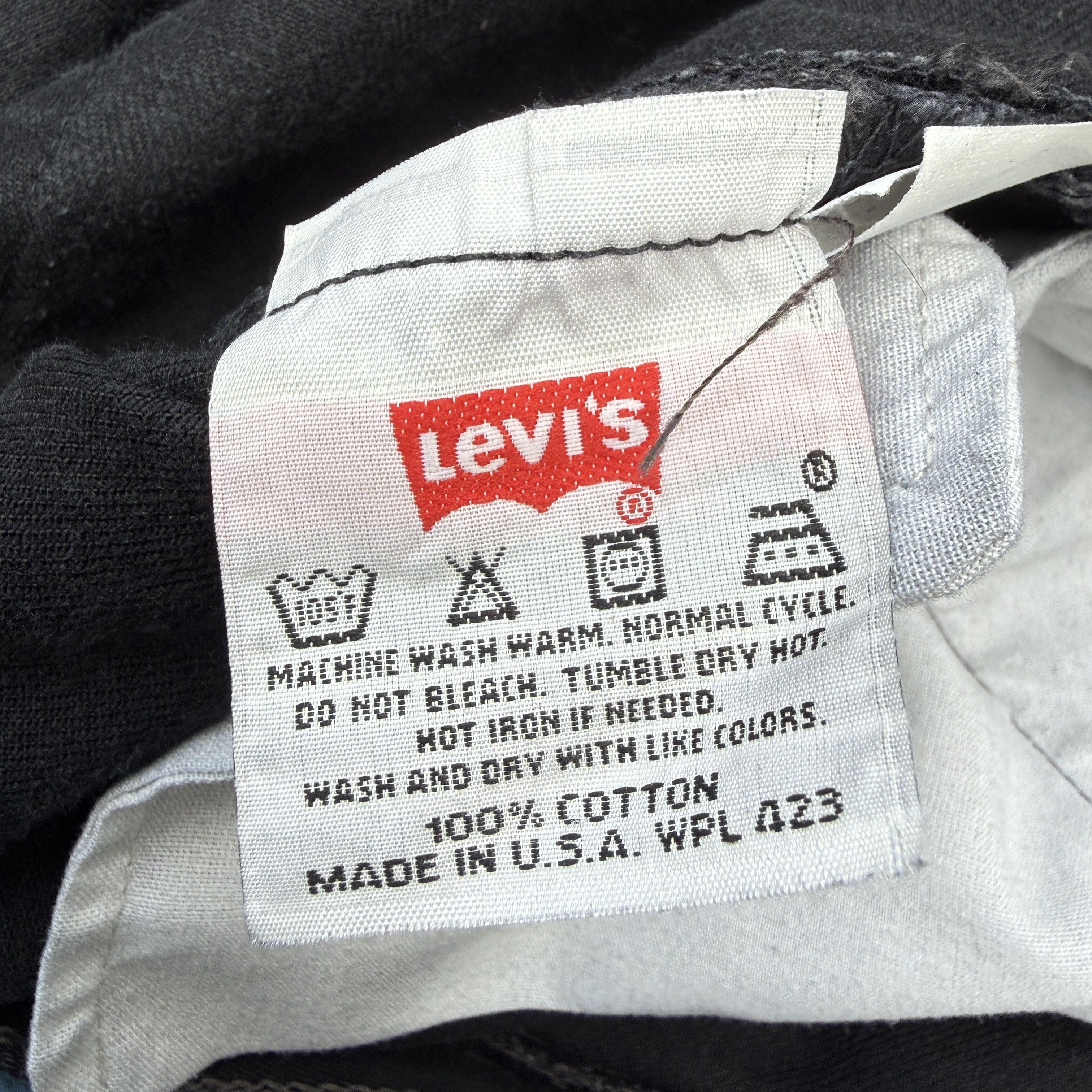 Levi's Vintage Levi's Black Denim Button Fly Jeans 501 Size US 37 - 5 Thumbnail