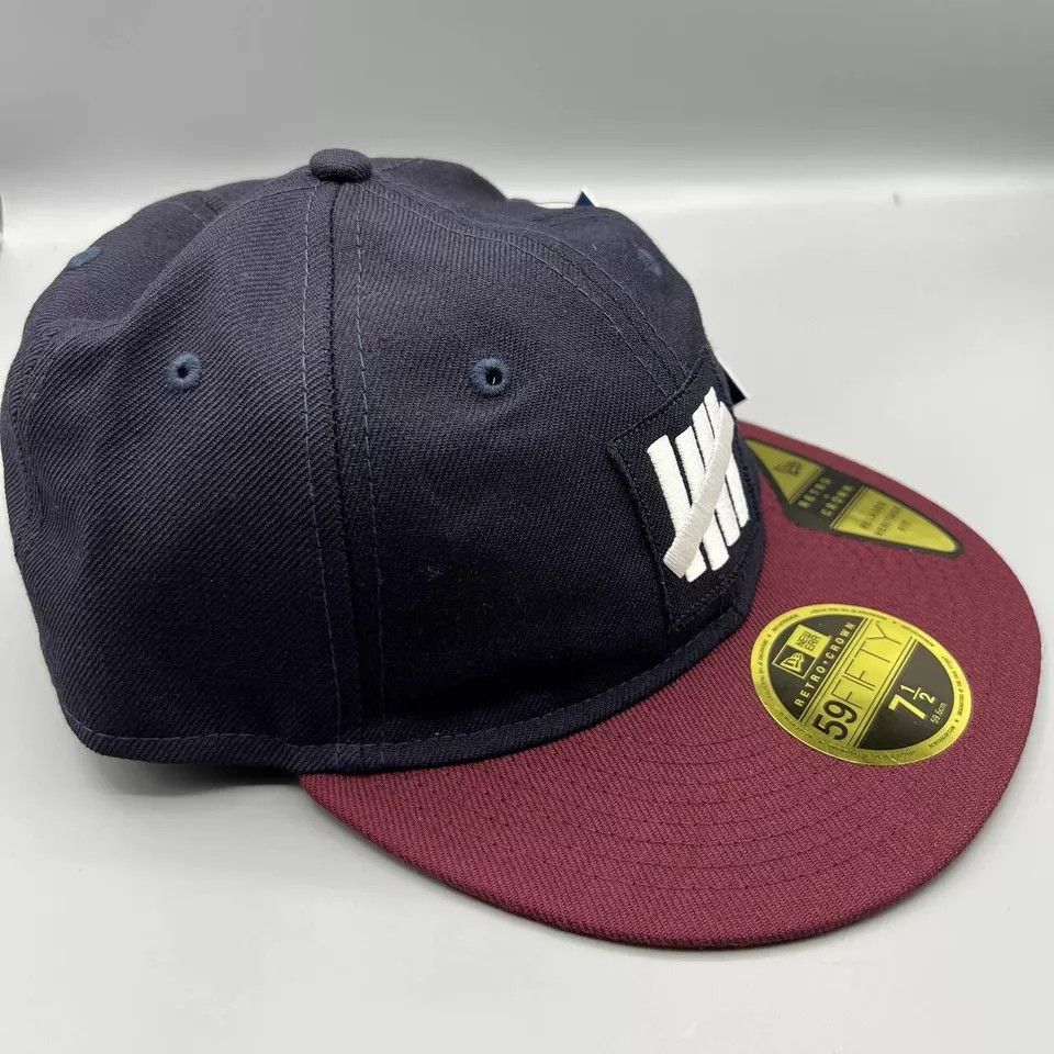 New Era Undefeated Hat Men 7 1/2 59Fifty New Era Fitted Cap New Wool Size ONE SIZE - 3 Thumbnail