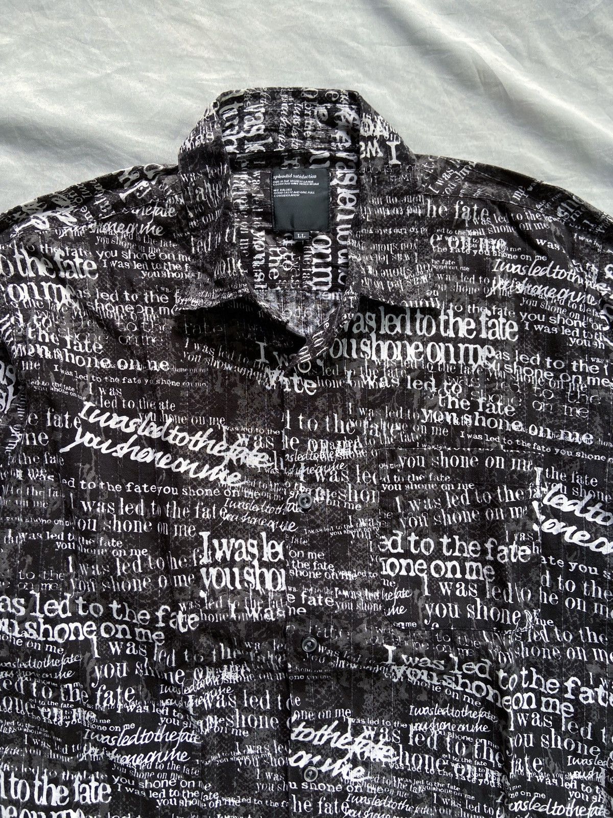 14th Addiction SPLENDID SATISFACTION ARCHIVE TYPE WRITER BUTTON DOWN SHIRT Size US XL / EU 56 / 4 - 3 Thumbnail