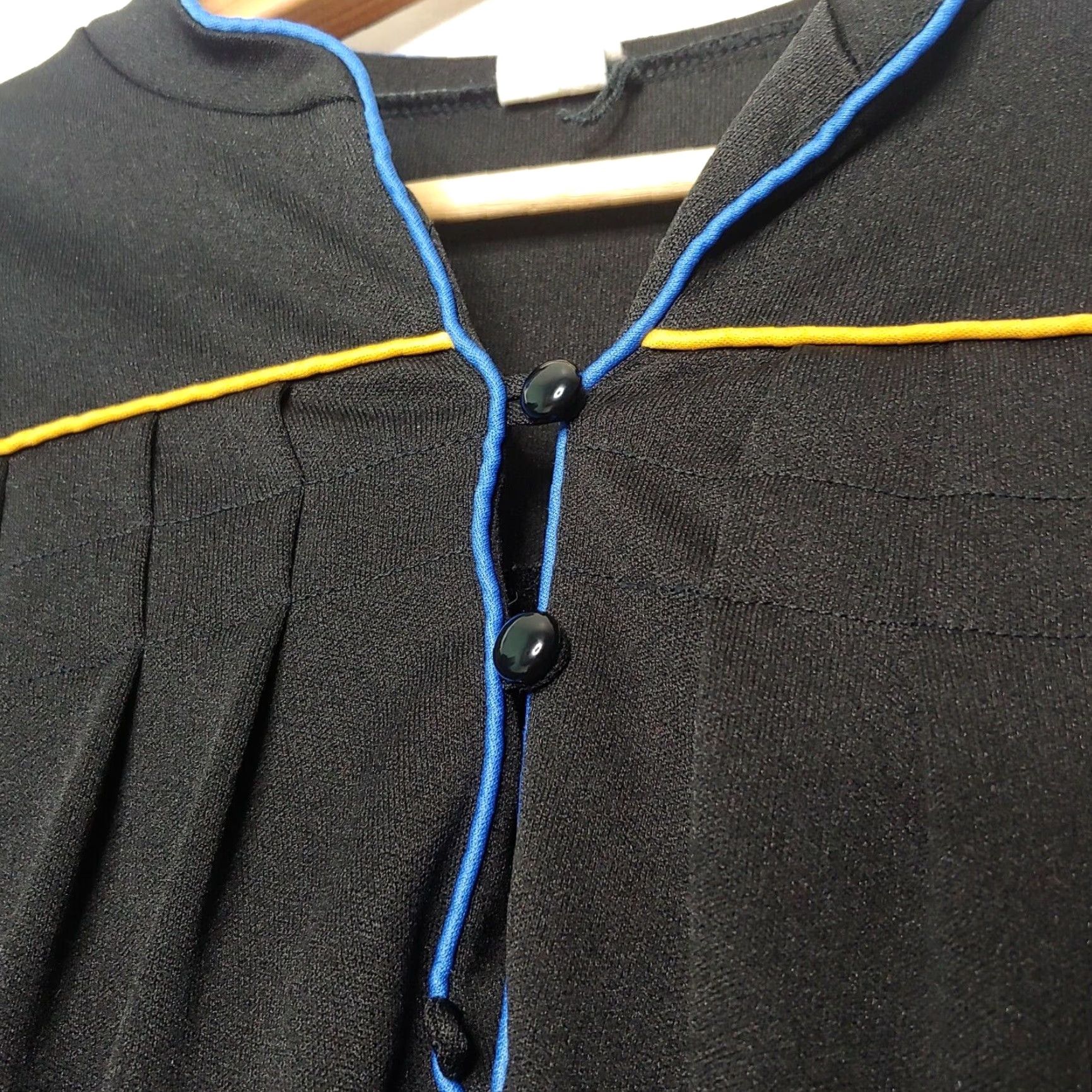 Vintage VINTAGE Housecoat Robe Women Size 8 Pullover Gown Black Long Retro Lounge Shirt? Size M / US 6-8 / IT 42-44 - 5 Thumbnail