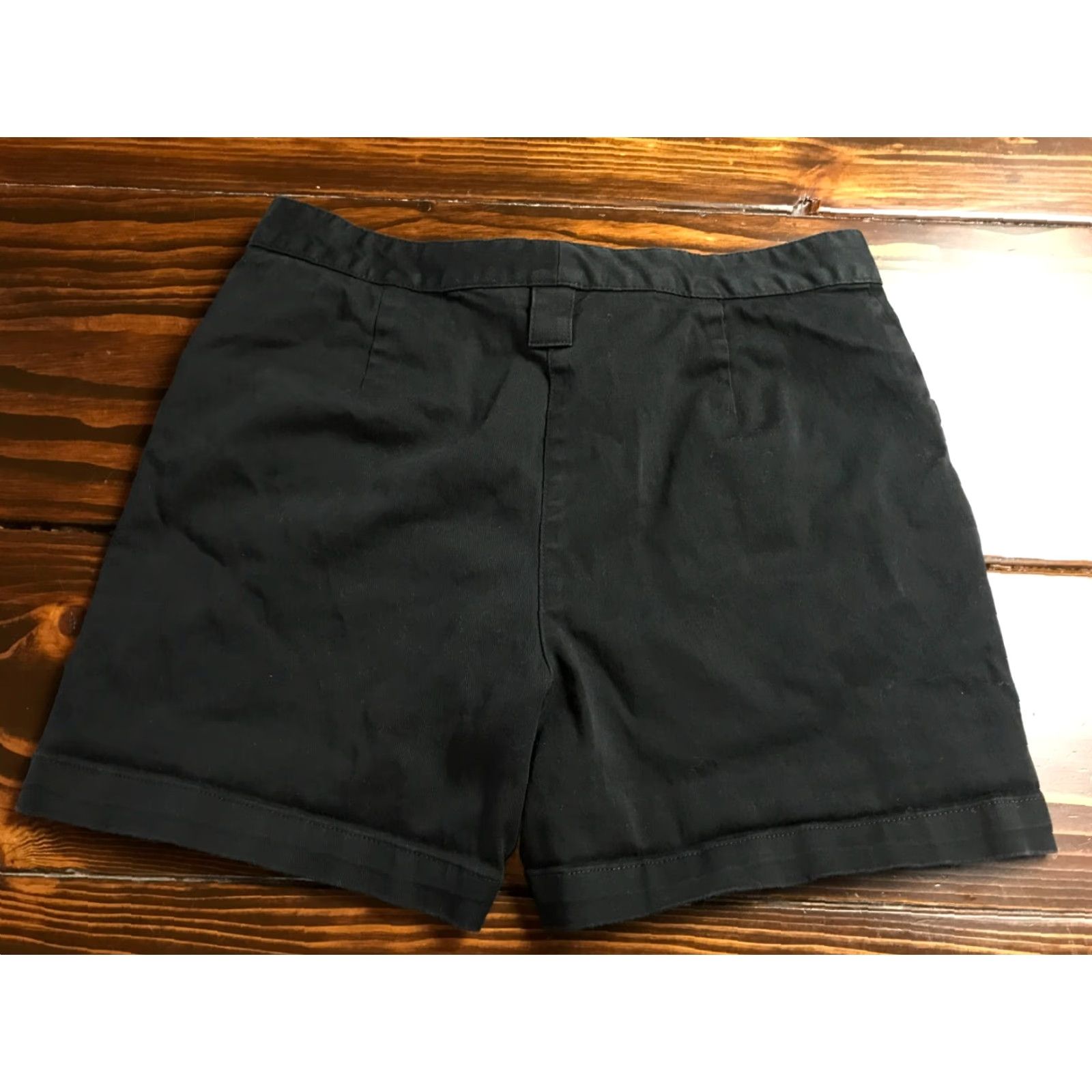 Vintage St. John's Bay Shorts Women's 8 Black Stretch Casual Pockets Denim Vintage No Size 30" / US 8 / IT 44 - 2 Thumbnail
