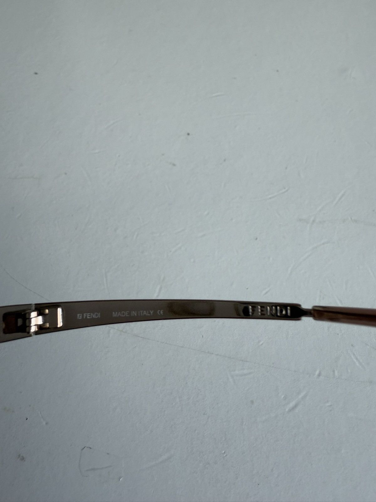 Fendi × Vintage Vintage y2k Fendi rose gold rimless sunglasses avantgarde Size ONE SIZE - 9 Thumbnail