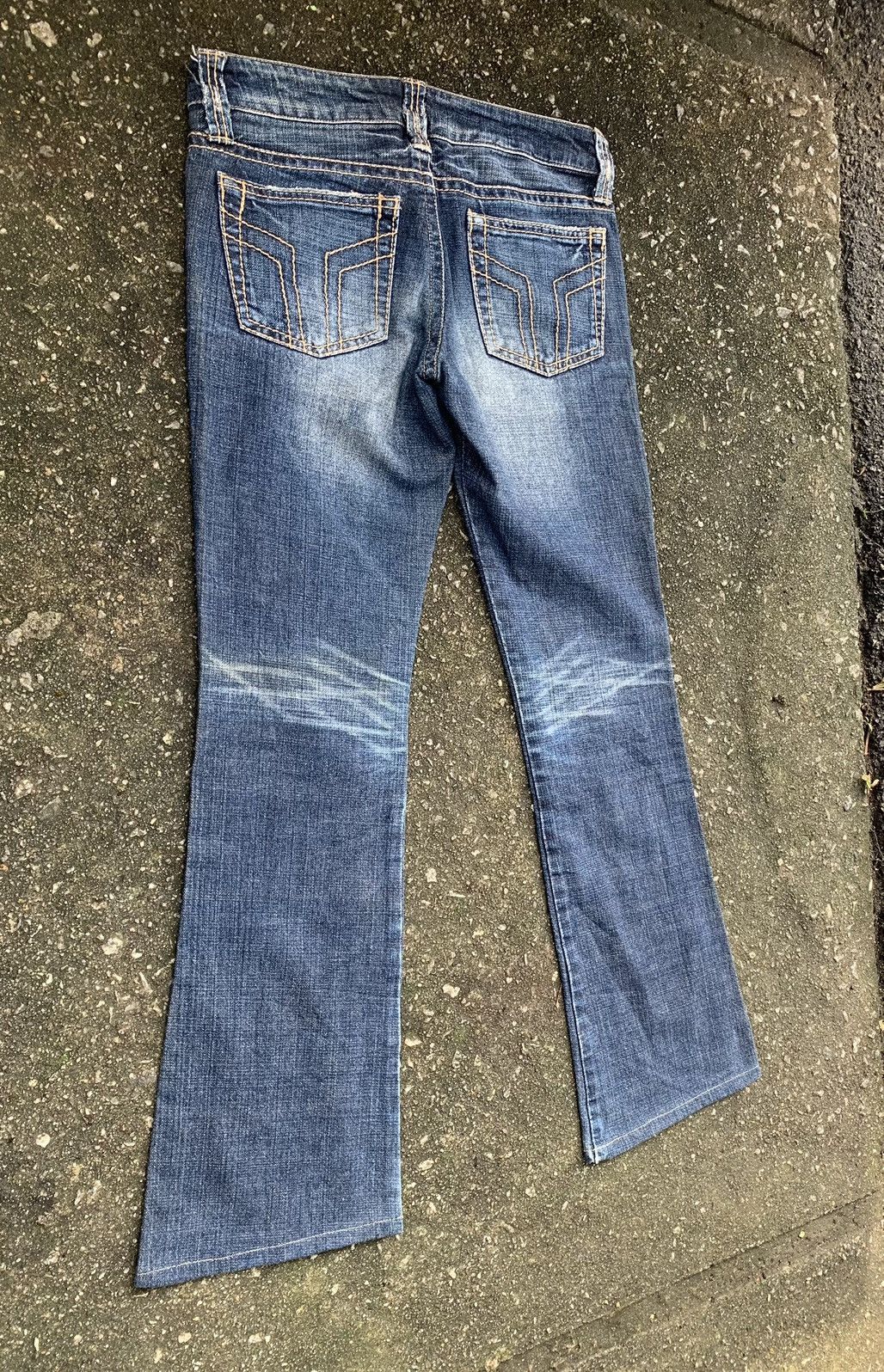 Japanese Brand Sword Fish Flare Unisex Denim Jeans Pants Size US 29 - 7 Thumbnail