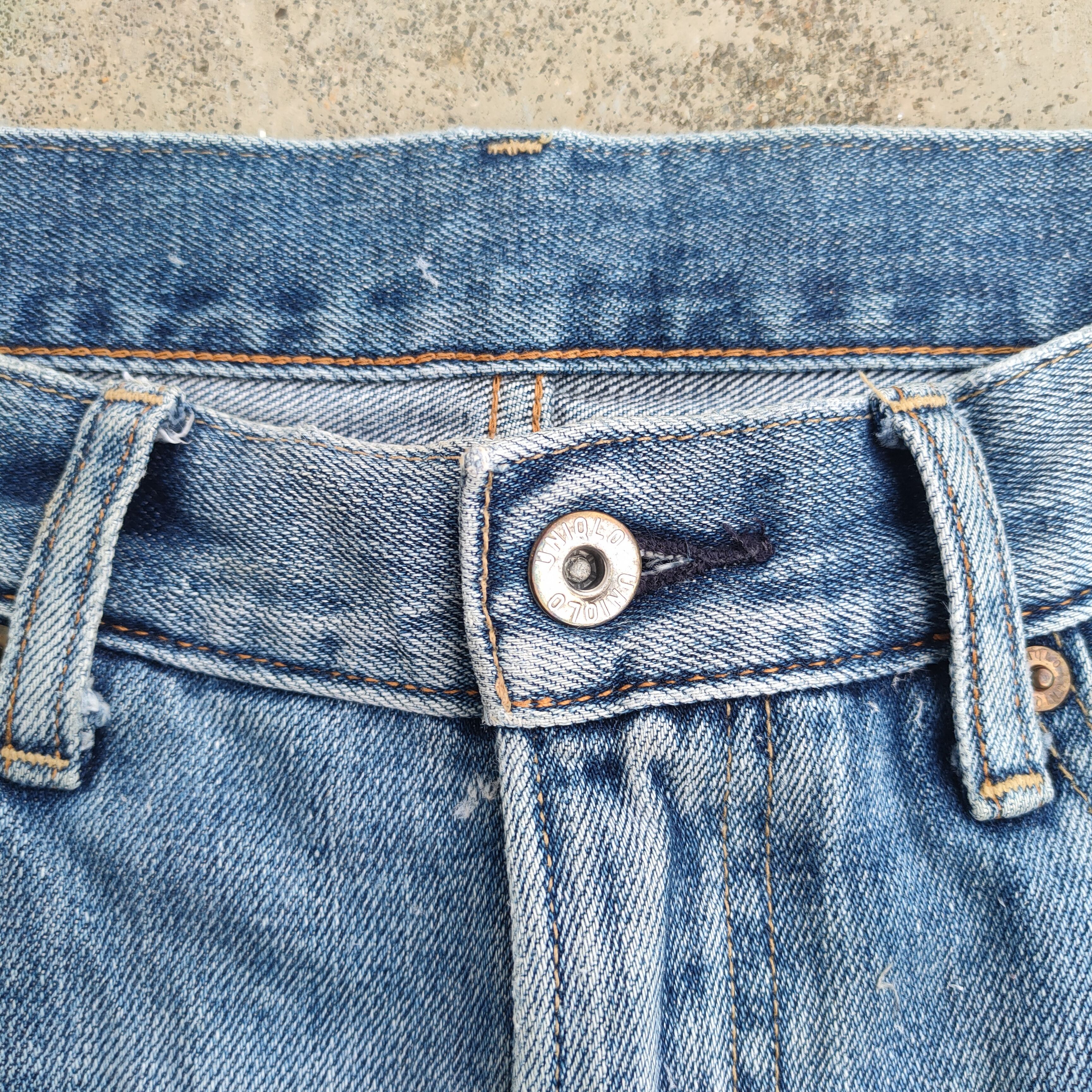 VINTAGE JAPANESE FADED DISTRESSED JEANS DENIM PANTS