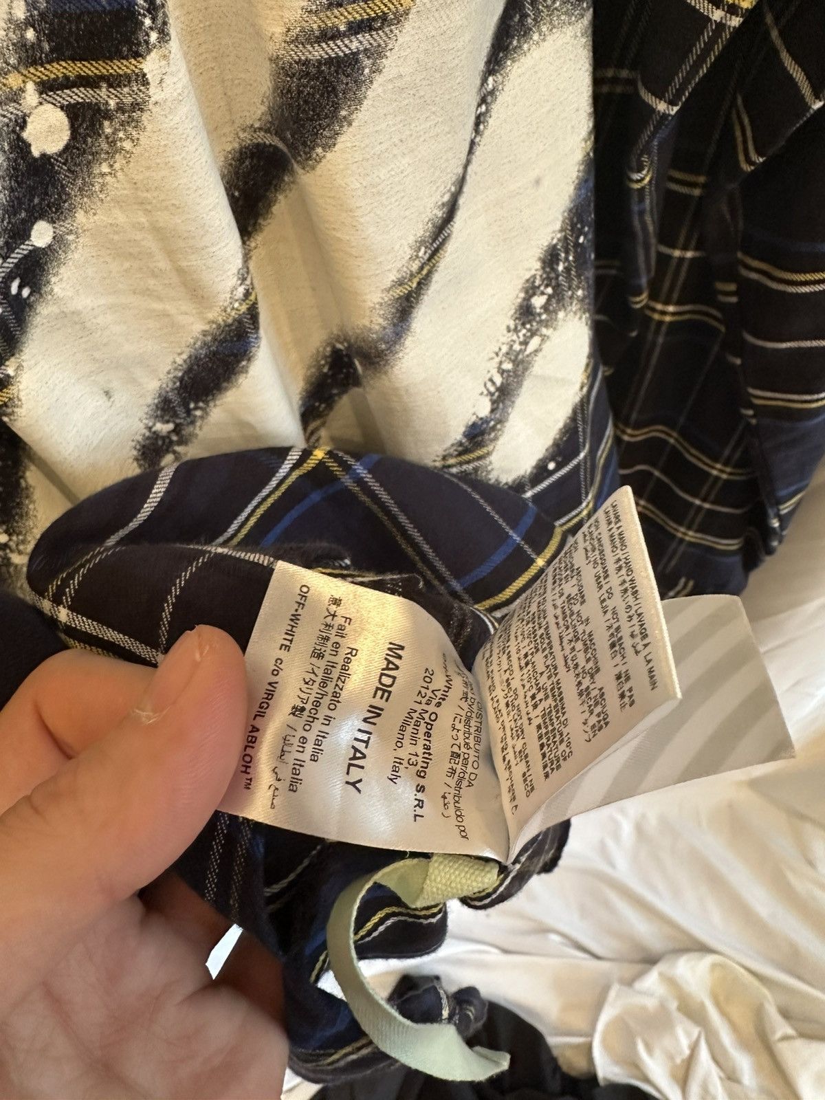 Off-White Off-White Plaid Shirt Size US L / EU 52-54 / 3 - 10 Thumbnail