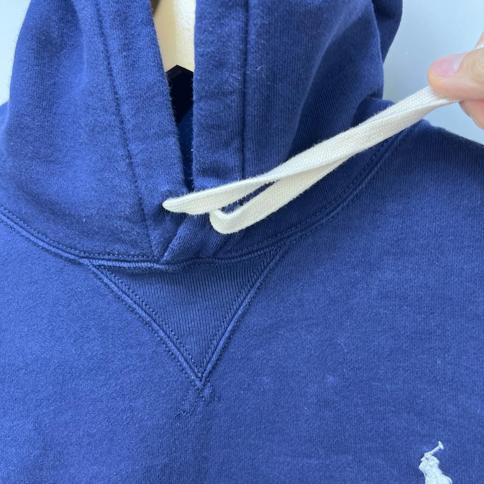 Polo Ralph Lauren Vintage Polo Ralph Lauren Pony Hoodie Medium Navy Blue Size US L / EU 52-54 / 3 - 4 Thumbnail