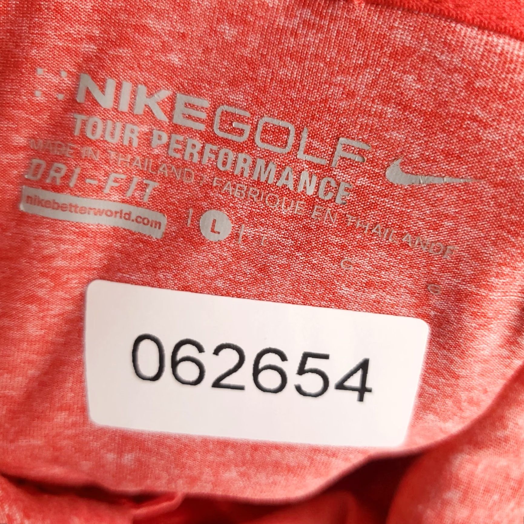 Nike Nike Polo Shirt Mens Size Large Red Swoosh Golf Casual Short Sleeve Size US L / EU 52-54 / 3 - 7 Thumbnail
