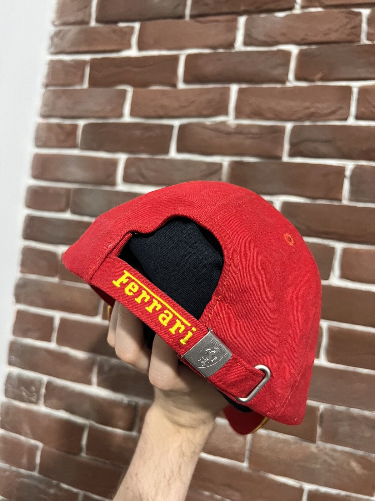 Vintage Rare Vintage Ferrari Racing Flames Y2k Drip Hat Cap Motor Size ONE SIZE - 4 Thumbnail