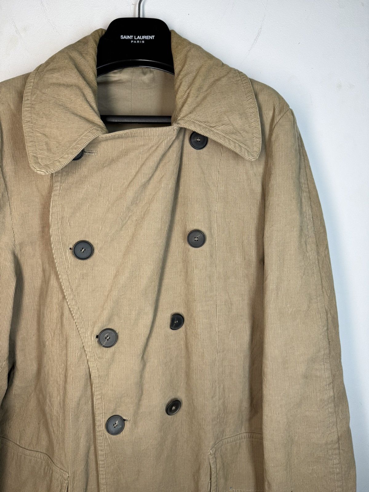 Yves Saint Laurent Corduroy YSL Jacket Italy Rive Gauche Double Breasted Size US L / EU 52-54 / 3 - 11 Thumbnail