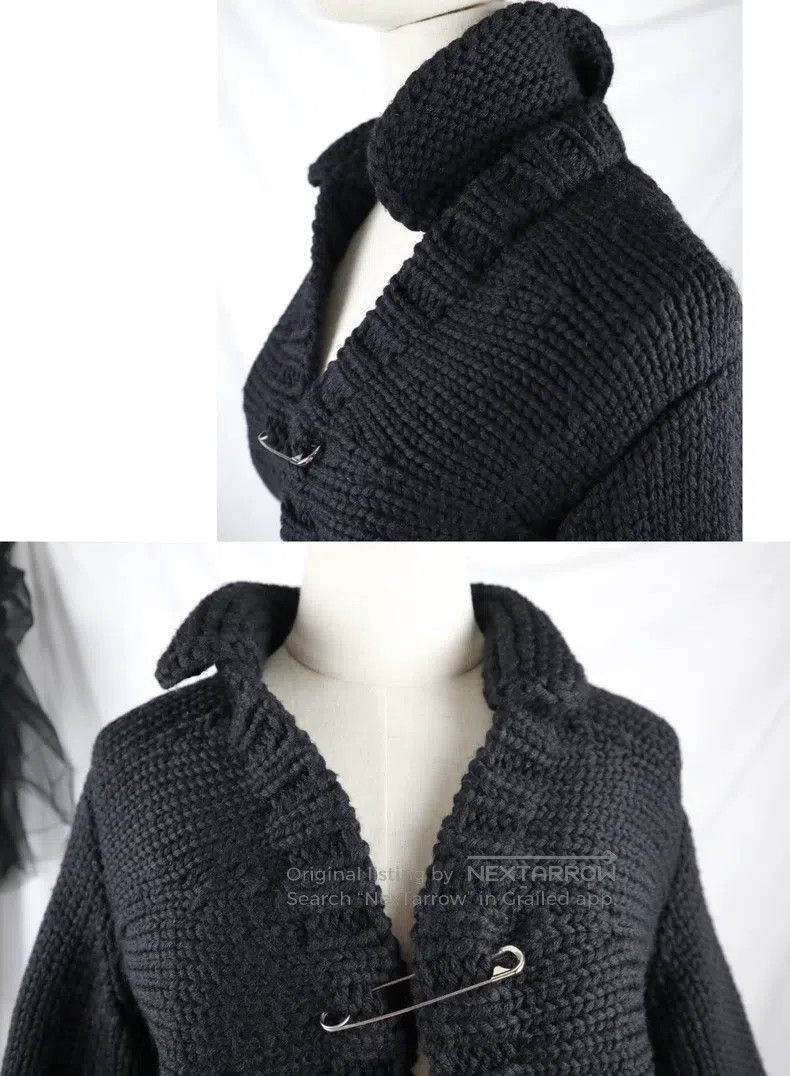 Comme des Garcons Comme des Garcons size F Pins Short Shawl Cardigan Knit Op Size XS / US 0-2 / IT 36-38 - 2 Thumbnail