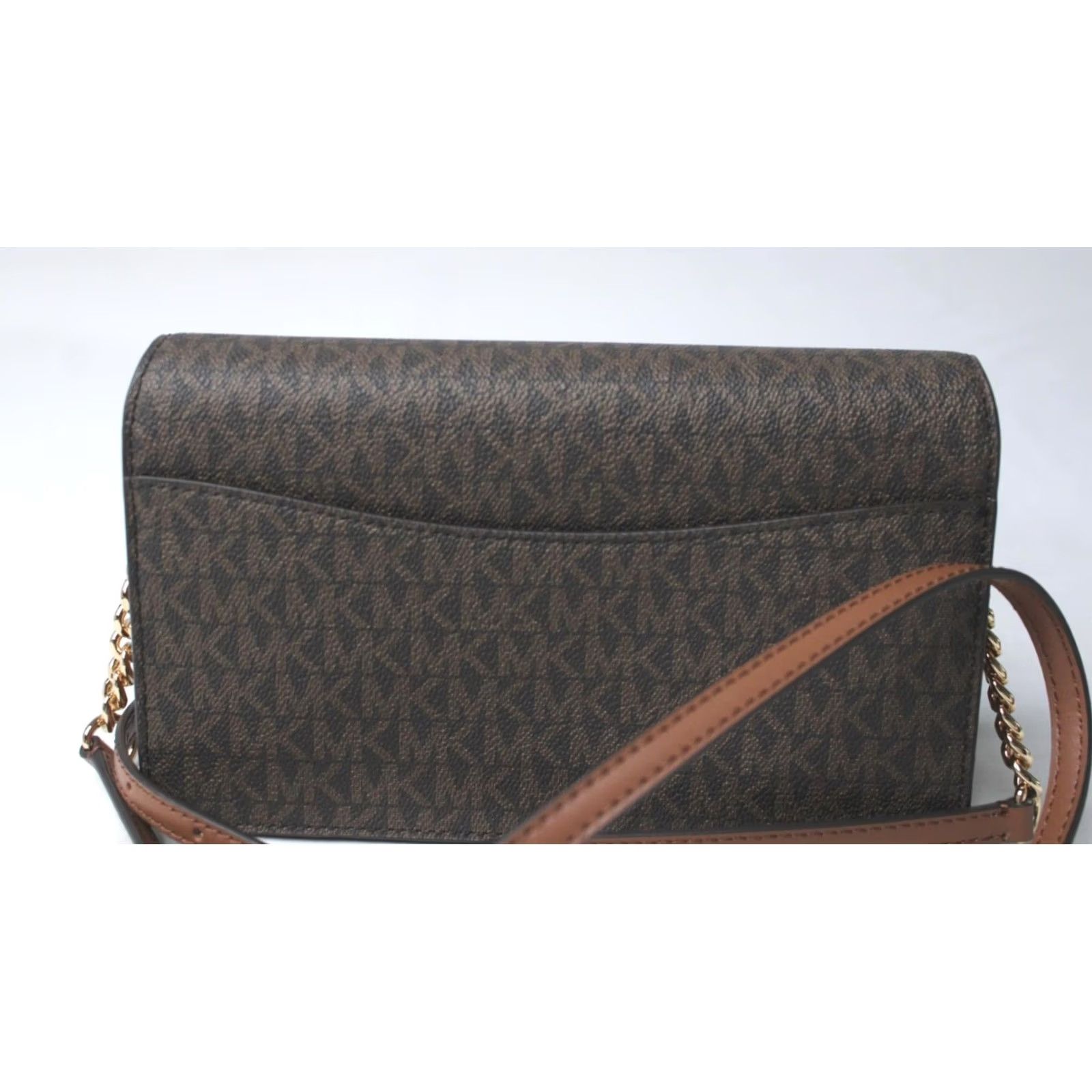 Michael Kors VINTAGE Michael Kors Outlet Women's Jet Set Medium Logo Crossbody Bag NC3 Brown One Size Size ONE SIZE - 4 Thumbnail
