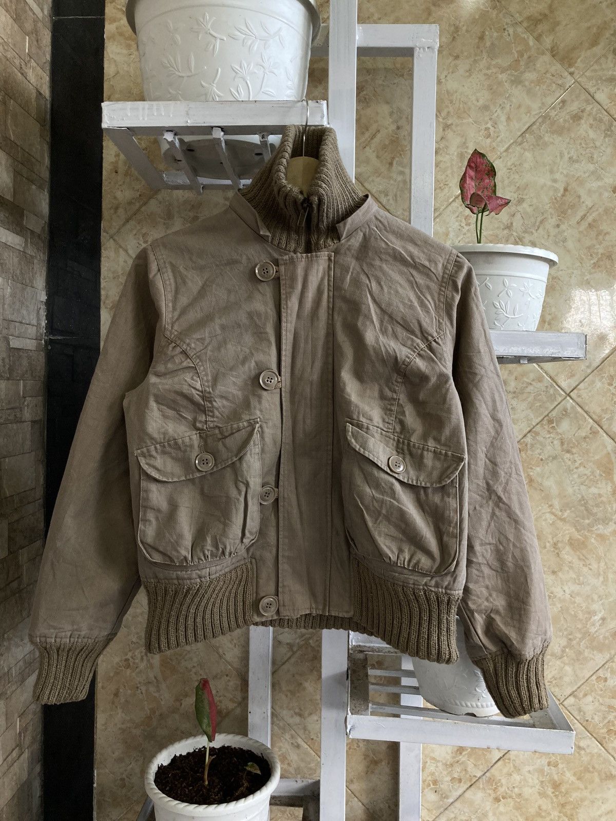 Le Grande Bleu (L.G.B.) ESTACOT - Bono Fur Boxy Bomber Jacket LGB Style Japanese Size US M / EU 48-50 / 2 - 4 Thumbnail