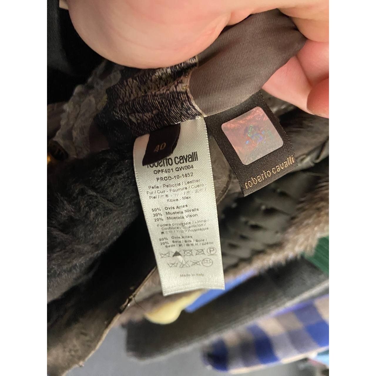 Roberto Cavalli Roberto Cavalli Fur Leather Straight-Cut Jacket - IT 40 / S Size S / US 4 / IT 40 - 7 Thumbnail
