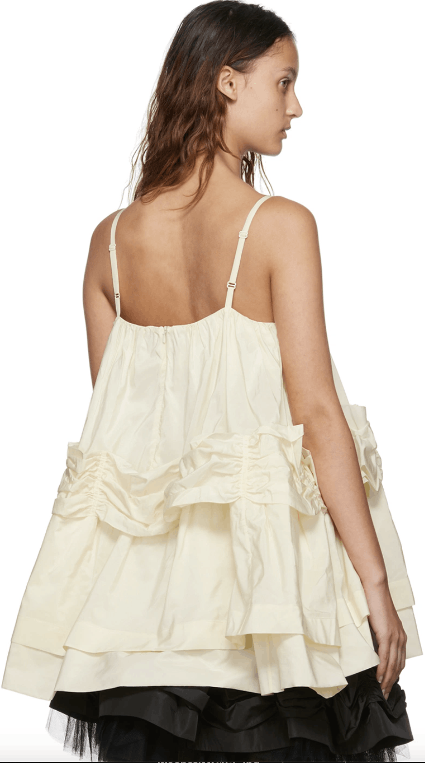 Simone Rocha SIMONE ROCHA Gathered tiered taffeta camisole Size S / US 4 / IT 40 - 3 Thumbnail