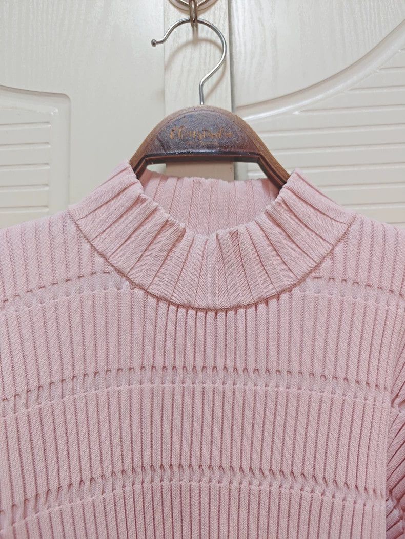 Issey Miyake Issey Miyake size:one size Pink knitted sweater Size XS / US 0-2 / IT 36-38 - 3 Thumbnail