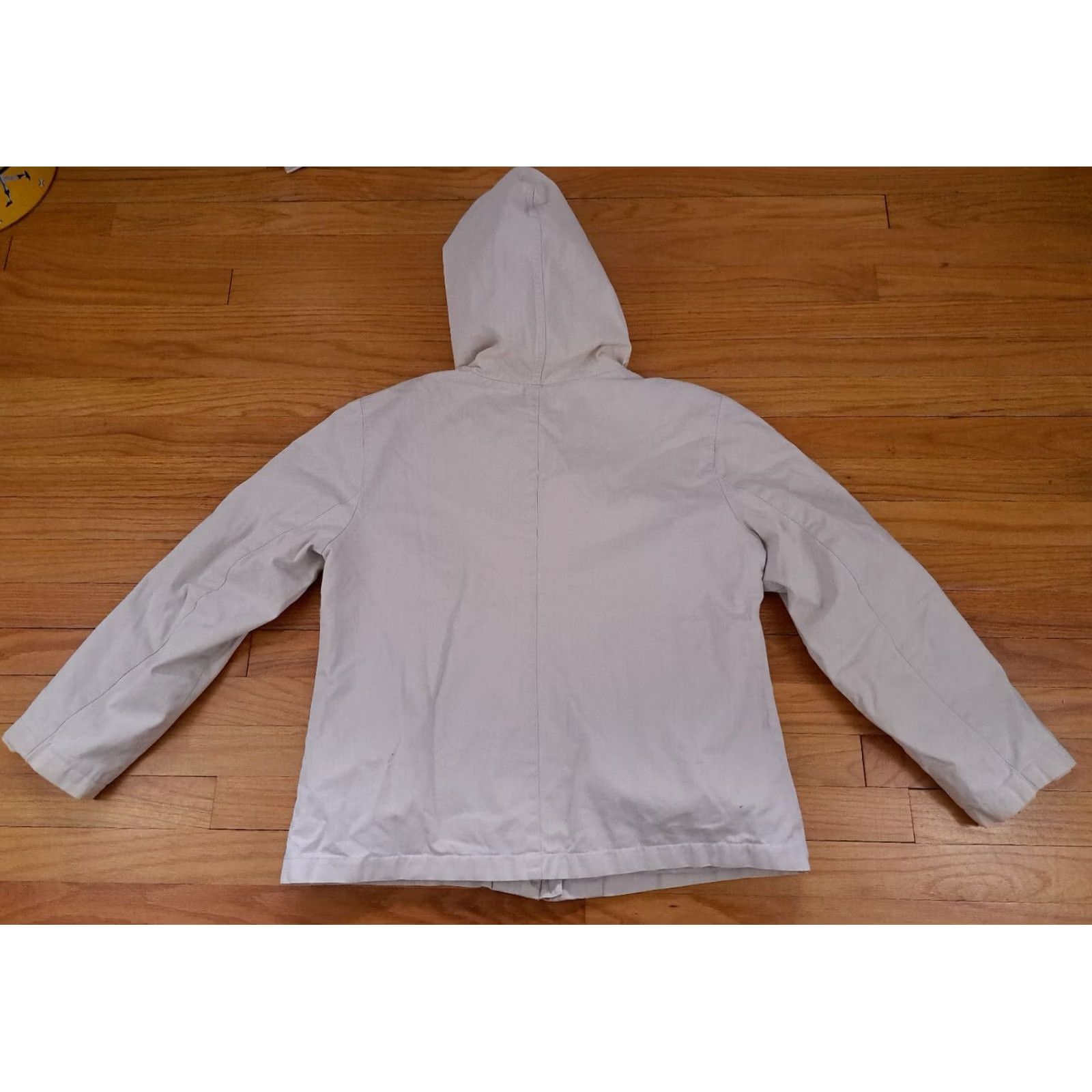 Gap VINTAGE Gap Jacket Womens XL White Woman Denim Full Zip Hooded Light size Size XL / US 12-14 / IT 48-50 - 4 Thumbnail