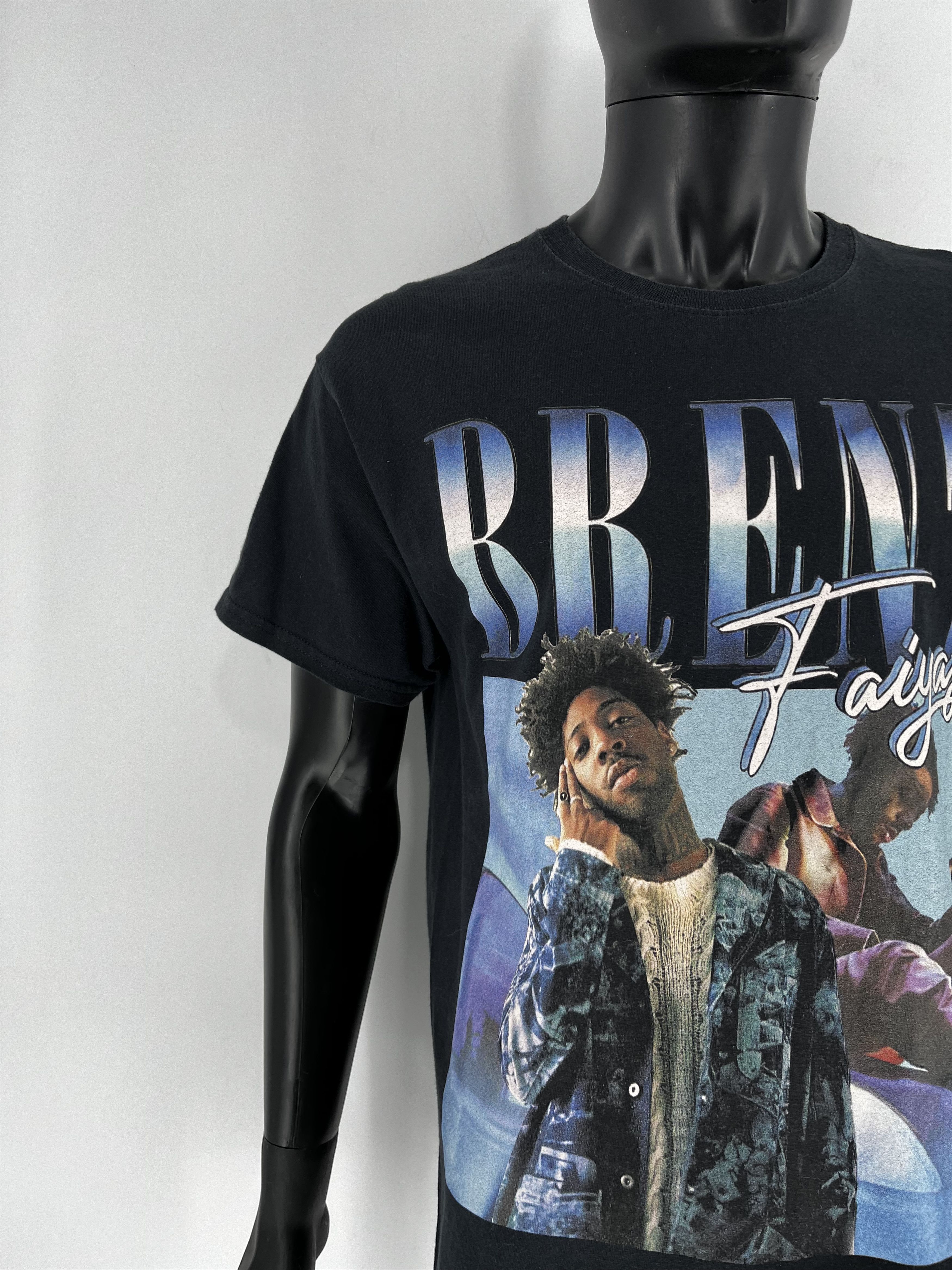 Rap Tees Y2K American Singer Brent Graphic T-shirt Retro Hip Hop Size US L / EU 52-54 / 3 - 6 Thumbnail