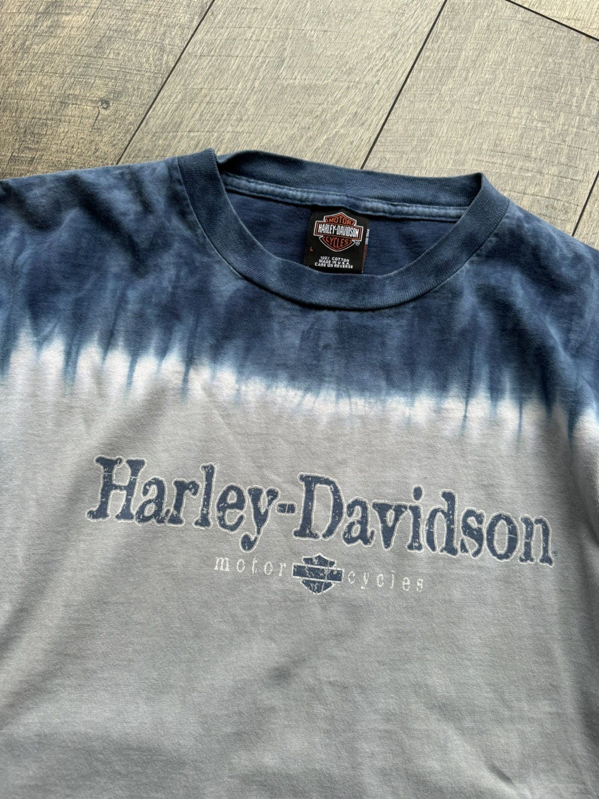 Vintage Vintage 90s Harley Davidson Tie Dye Longsleeve Tee Large Size US L / EU 52-54 / 3 - 3 Thumbnail
