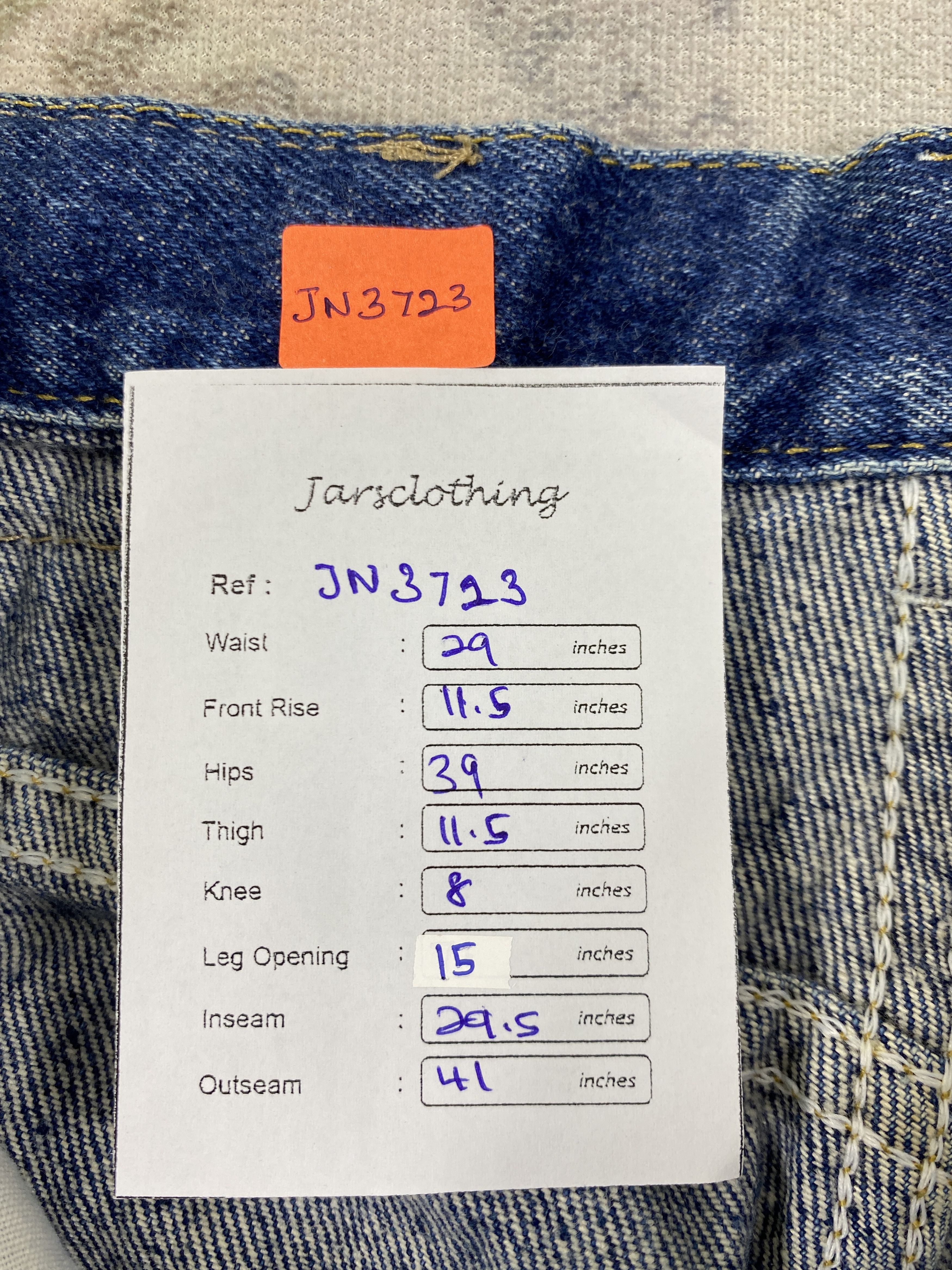 Lee Distressed Blue Vintage Lee Jeans 29x29.5 Denim- JN3723 Size US 29 - 8 Thumbnail