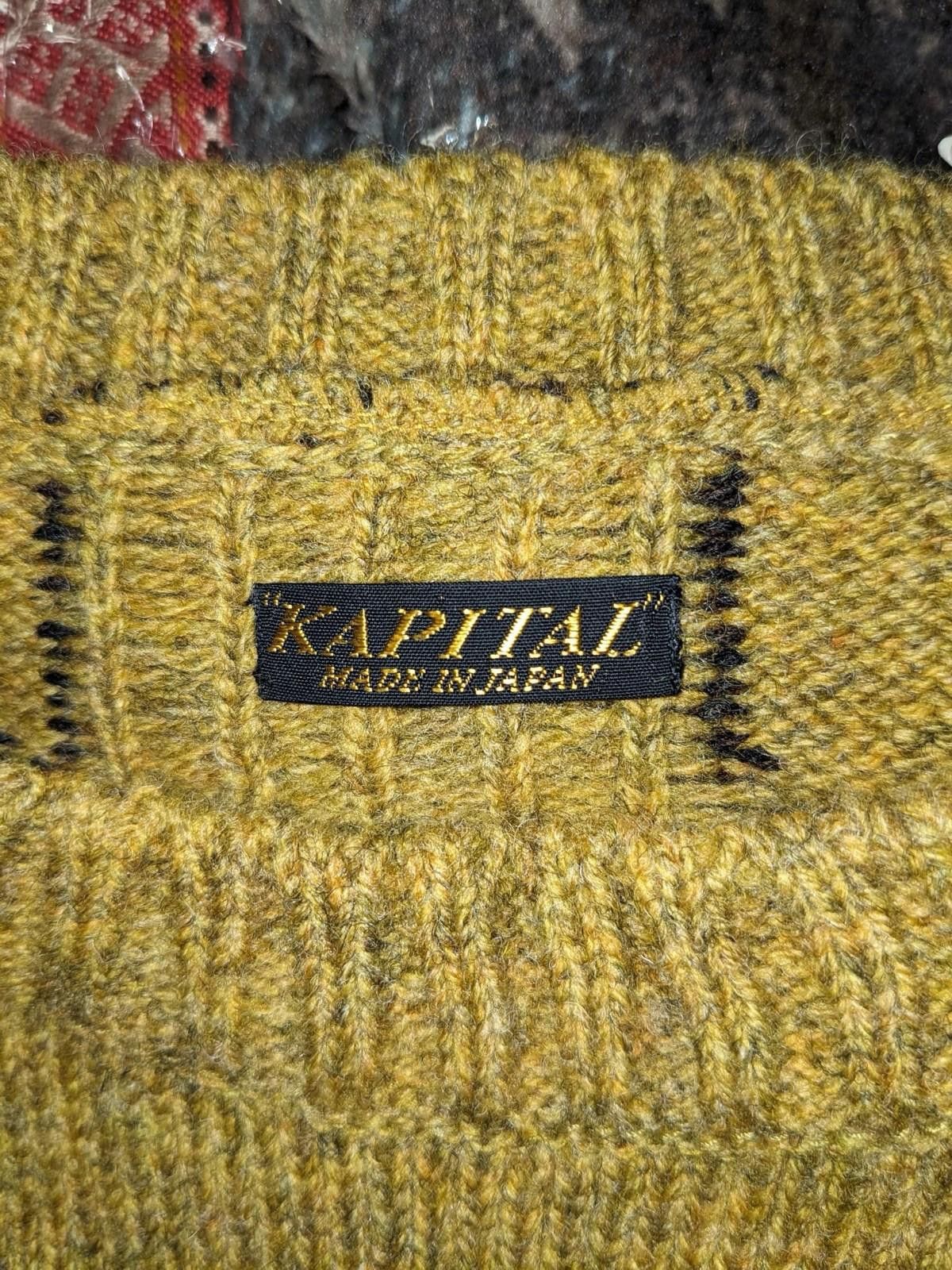 Kapital Kapital 5G Bone Knit Crewneck Sweater Mustard Size 1 Size US S / EU 44-46 / 1 - 7 Thumbnail